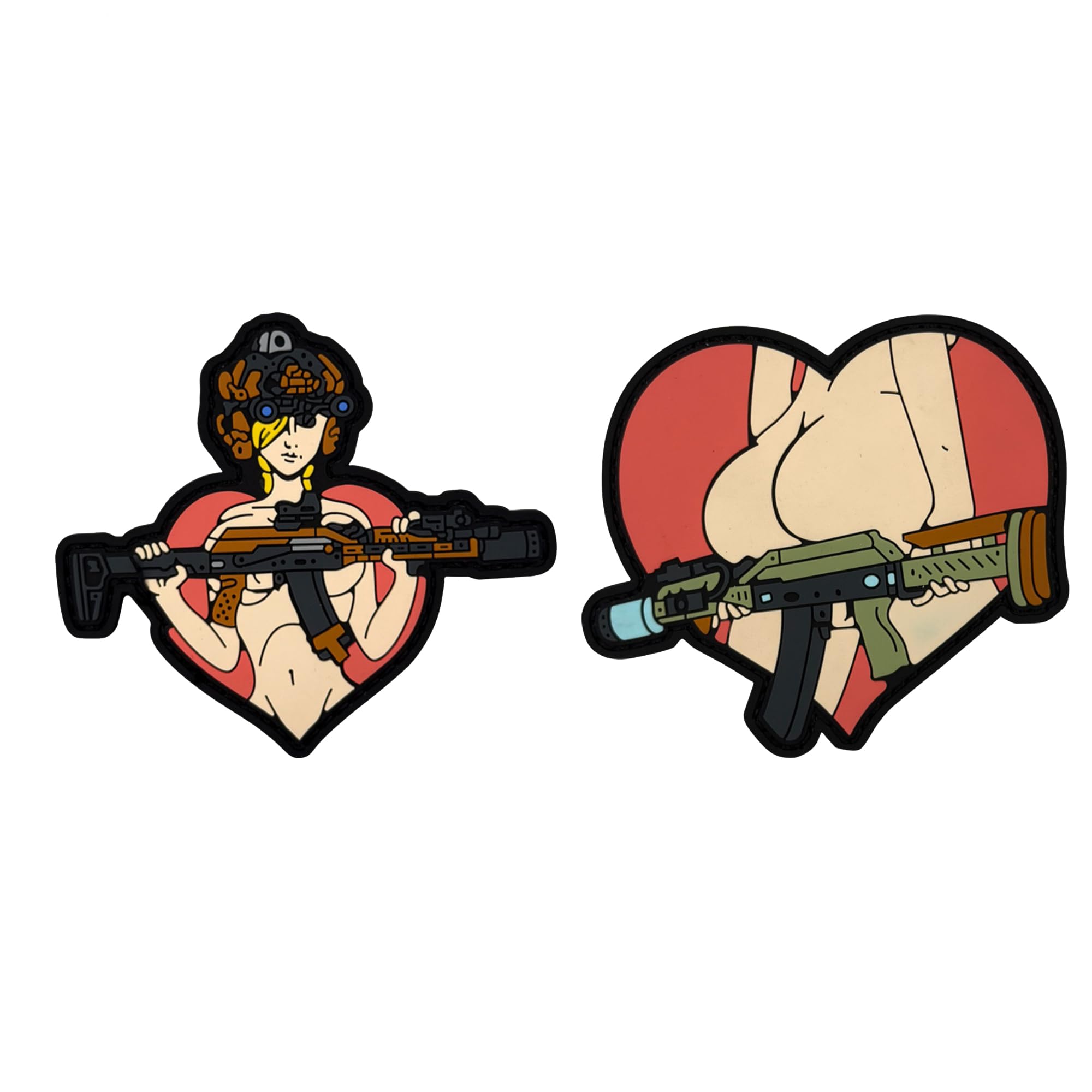ODSP Tactical Morale PVC Patch, Sexy Women Anime Character Design, Hook and Loop Backing, 3.54 x 3.15 inches, Multicolor - Image 8