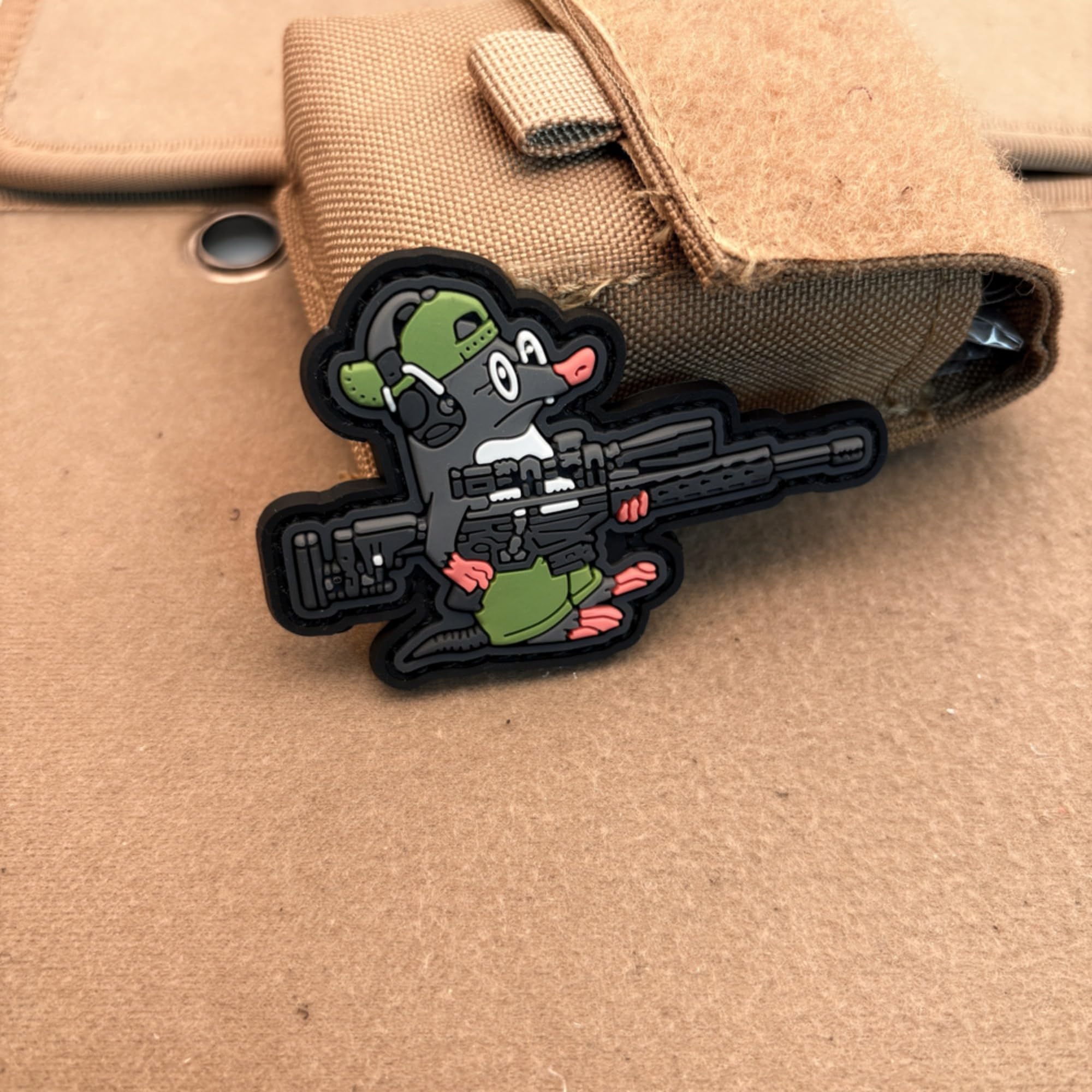 ODSP Tactical Mouse PVC Morale Patch, Military Hook and Loop Badge, 3.15 x 2.17 Inch - Image 5