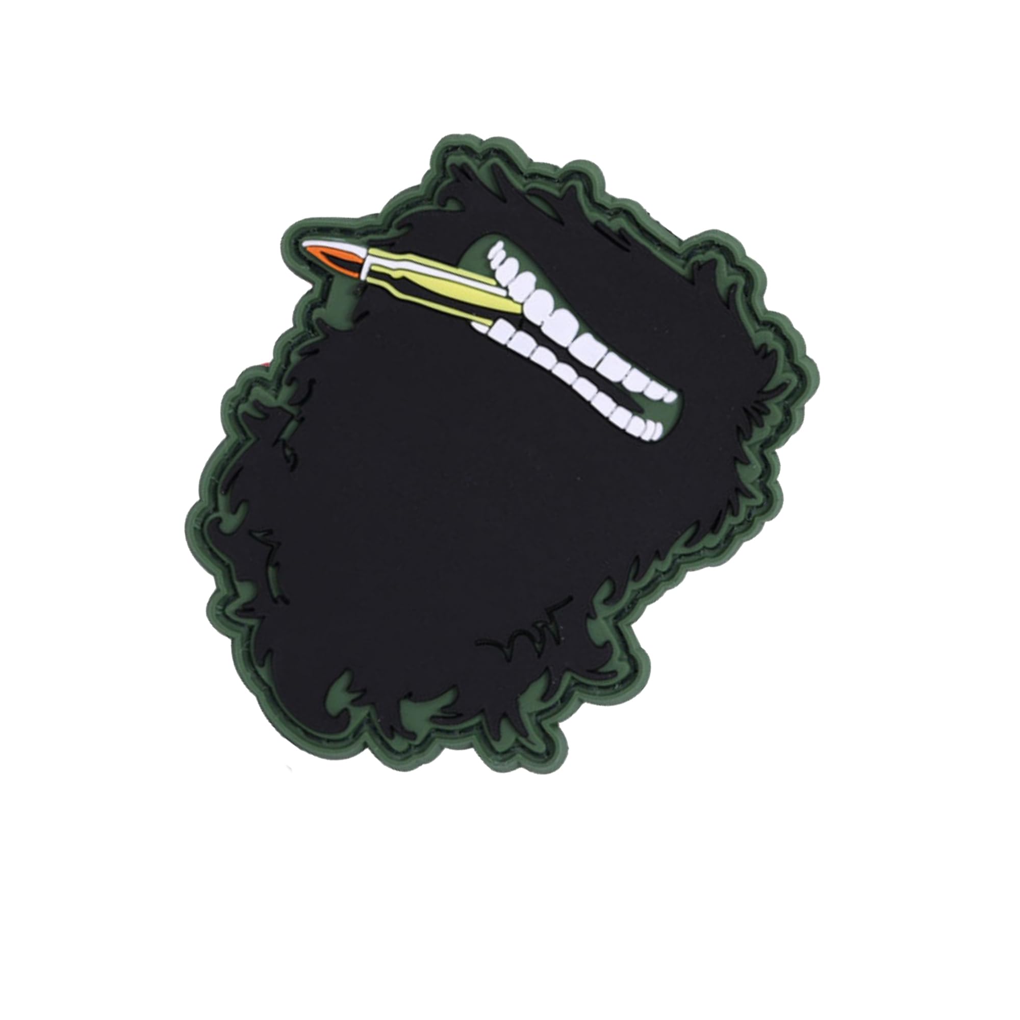 ODSP Tactical PVC Morale Patches with Hook and Loop Backing, Green Bullet Design, 3.3 x 2.75 Inches, 2-Pack - Image 4