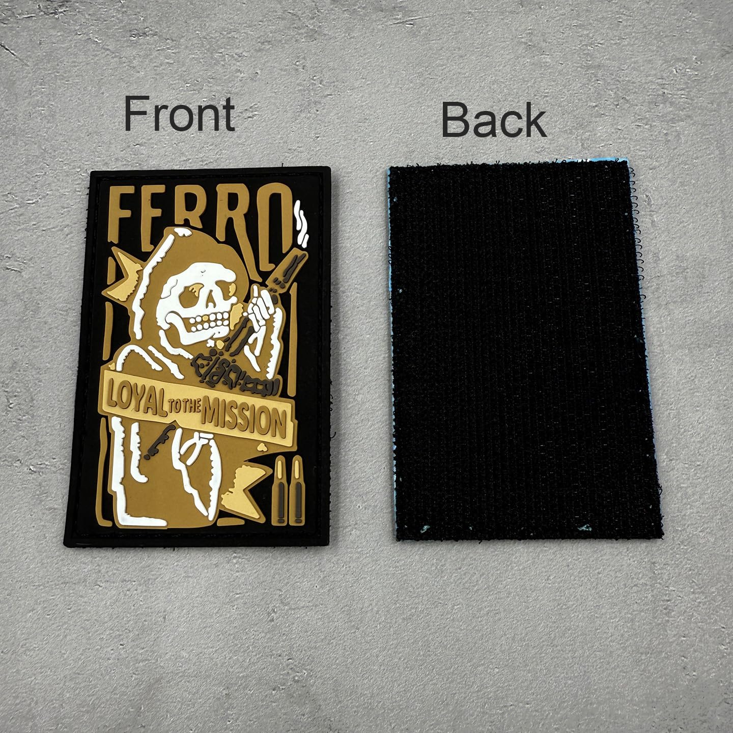 ODSP Tactical Skull Morale PVC Rubber Luminous Patches, Glow in Dark, Hook and Loop Backing, 3.3 x 2.2 Inch - Image 5
