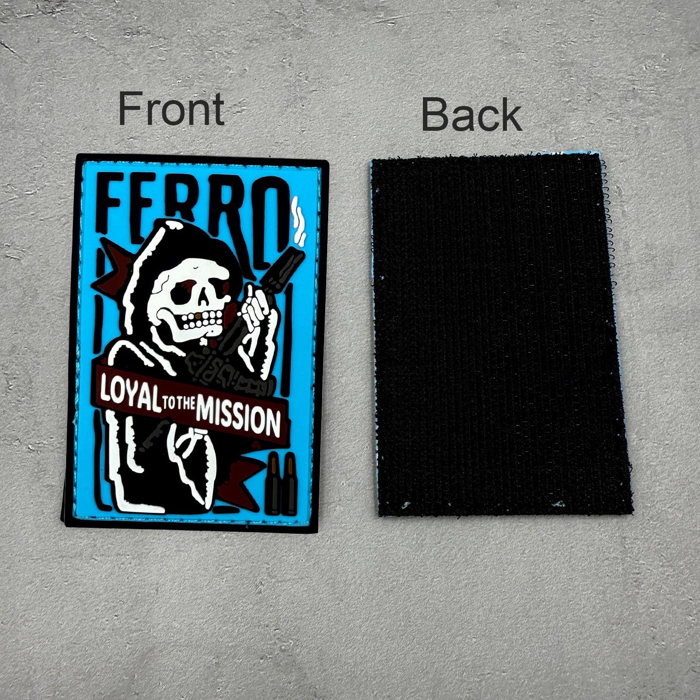 ODSP Tactical Skull Morale PVC Rubber Luminous Patches, Glow in Dark, Hook and Loop Backing, 3.3 x 2.2 Inch - Image 6