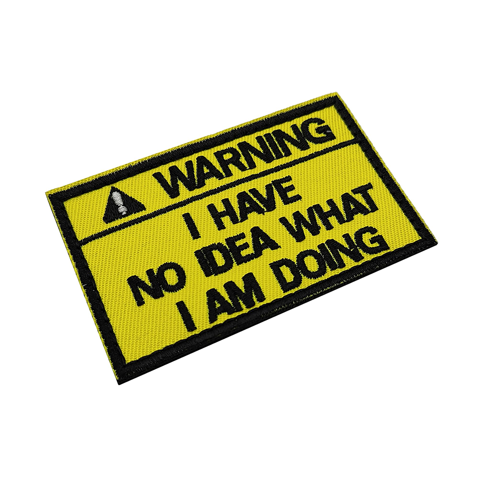 ODSP Warning Embroidered Appliques Patches, I Have No Idea What I Am Doing, 3.15 x 1.97 Inch, Hook and Loop Backing - Image 5