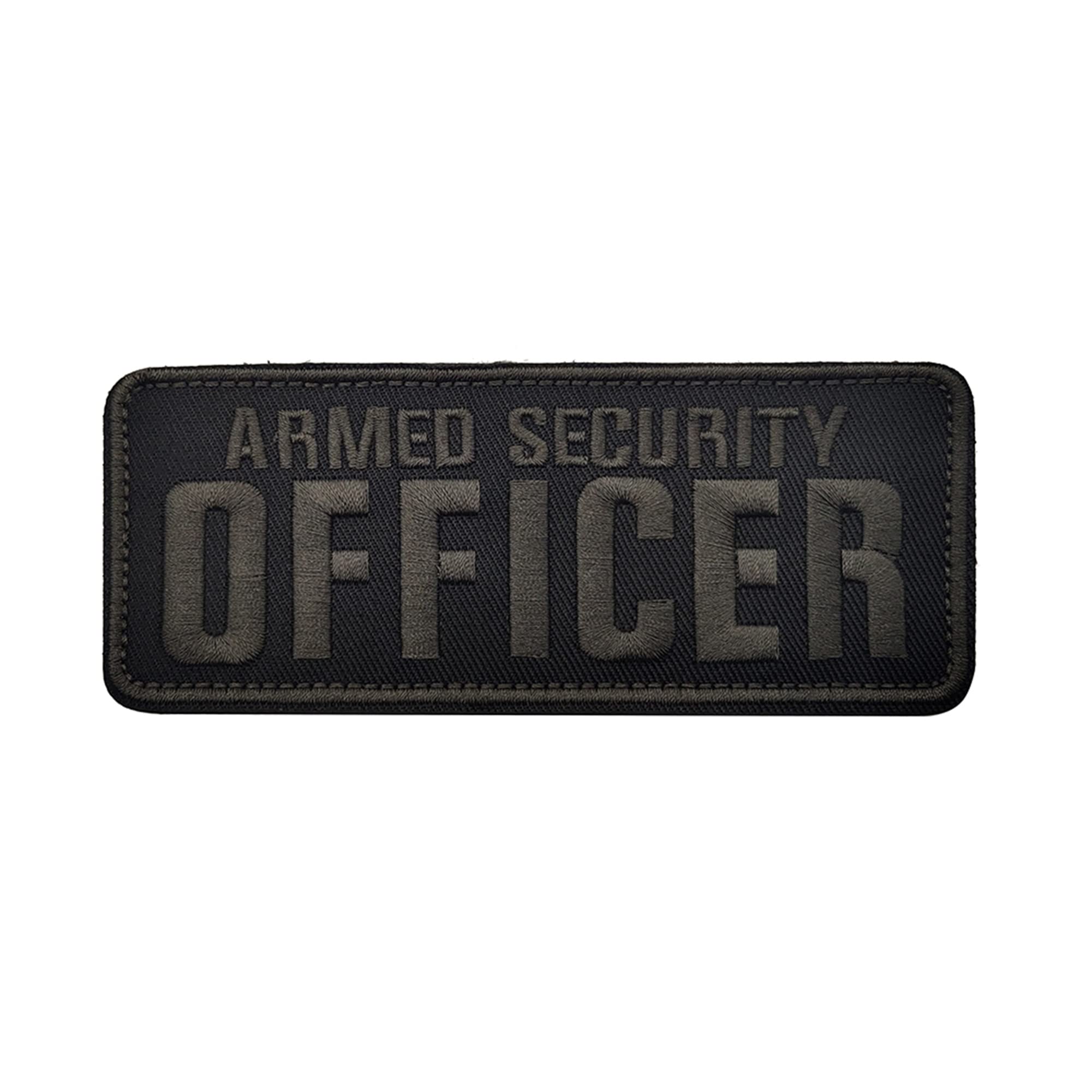 Officer Patch Armed Security Embroidered Patches Tactical Halloween Cosplay Costume Sewing Appliques Emblem Armband Badges for Motorcycle Rider or Bikers Veteran Vest 5.12x1.97Inch - Image 7