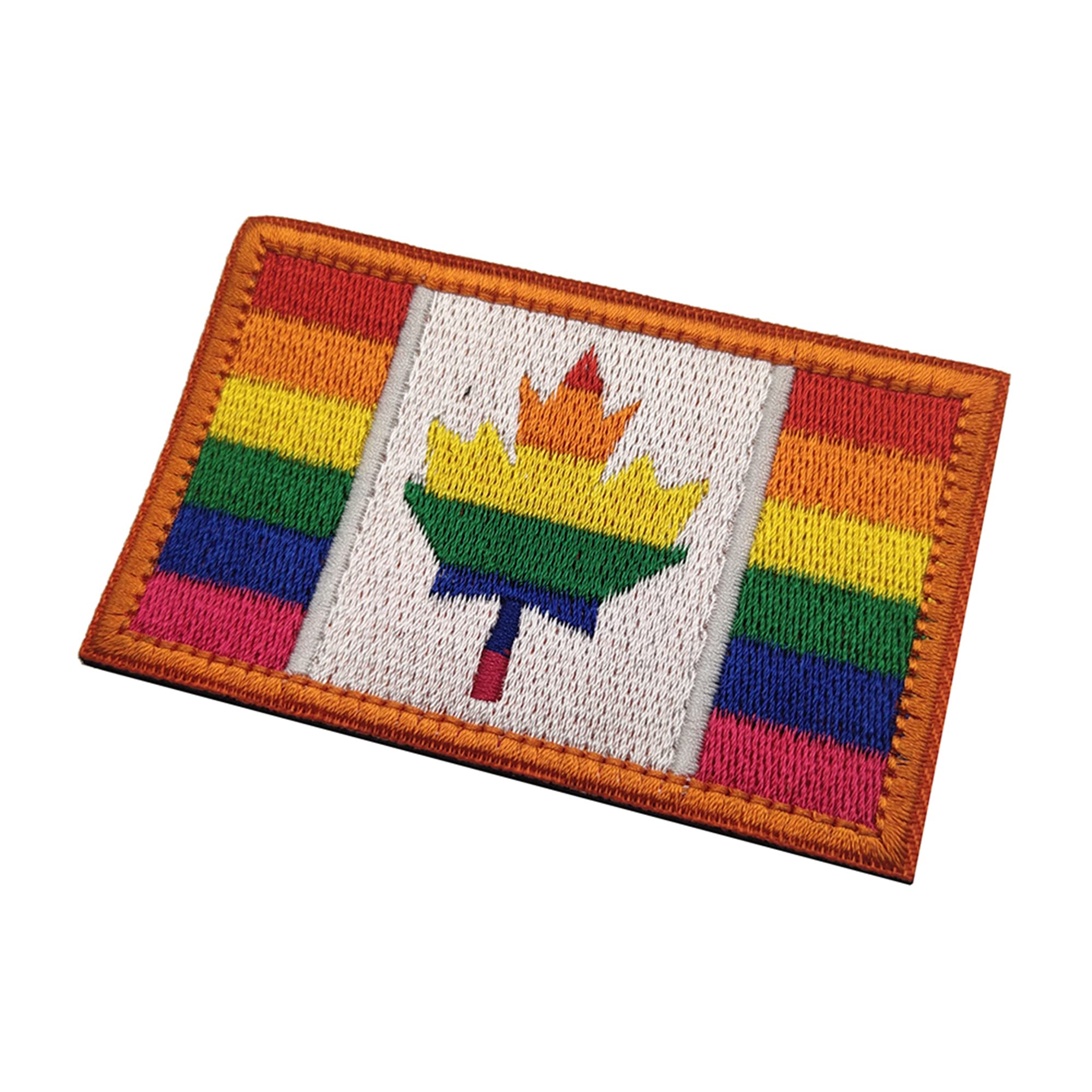 Rainbow Canada Flag Embroidered Patch Morale Canadian Maple Tactical Military Uniform Army Motorcycle Biker Sewing Patches Appliques Emblem Badges - Image 6