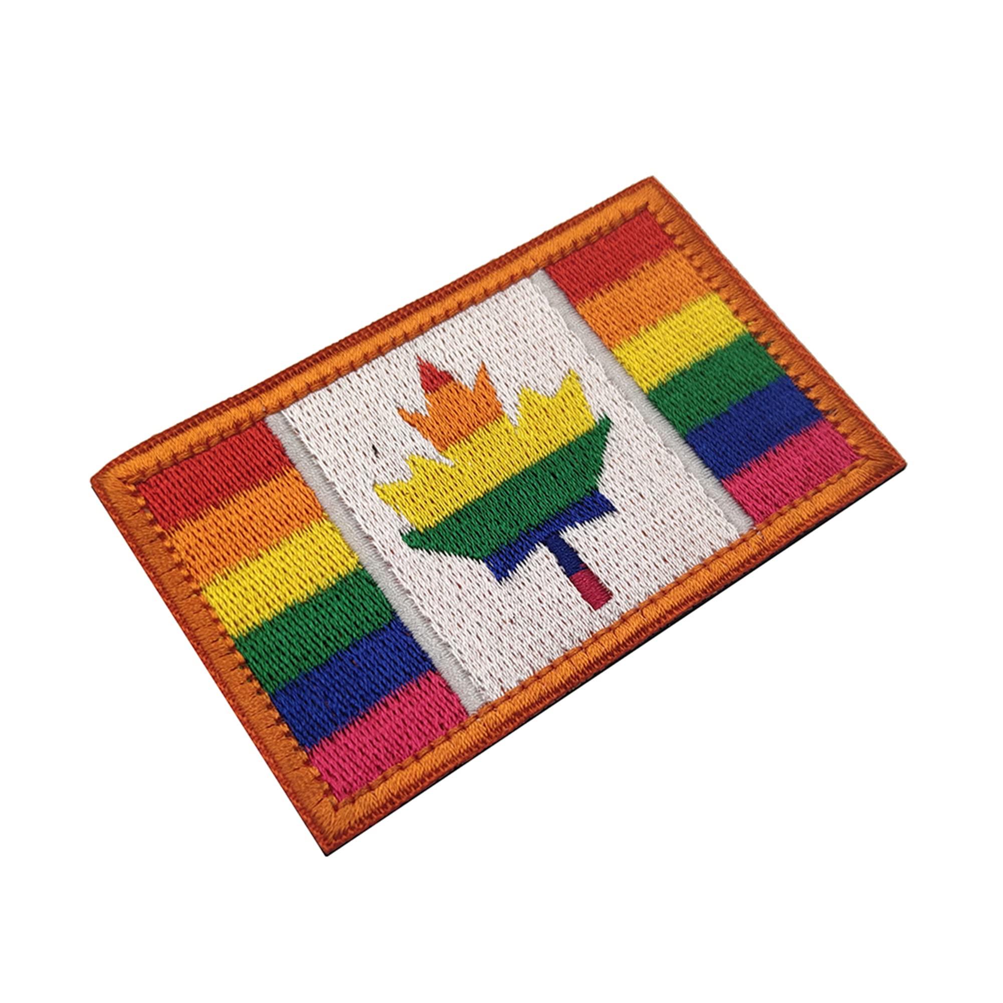 Rainbow Canada Flag Embroidered Patch Morale Canadian Maple Tactical Military Uniform Army Motorcycle Biker Sewing Patches Appliques Emblem Badges - Image 7