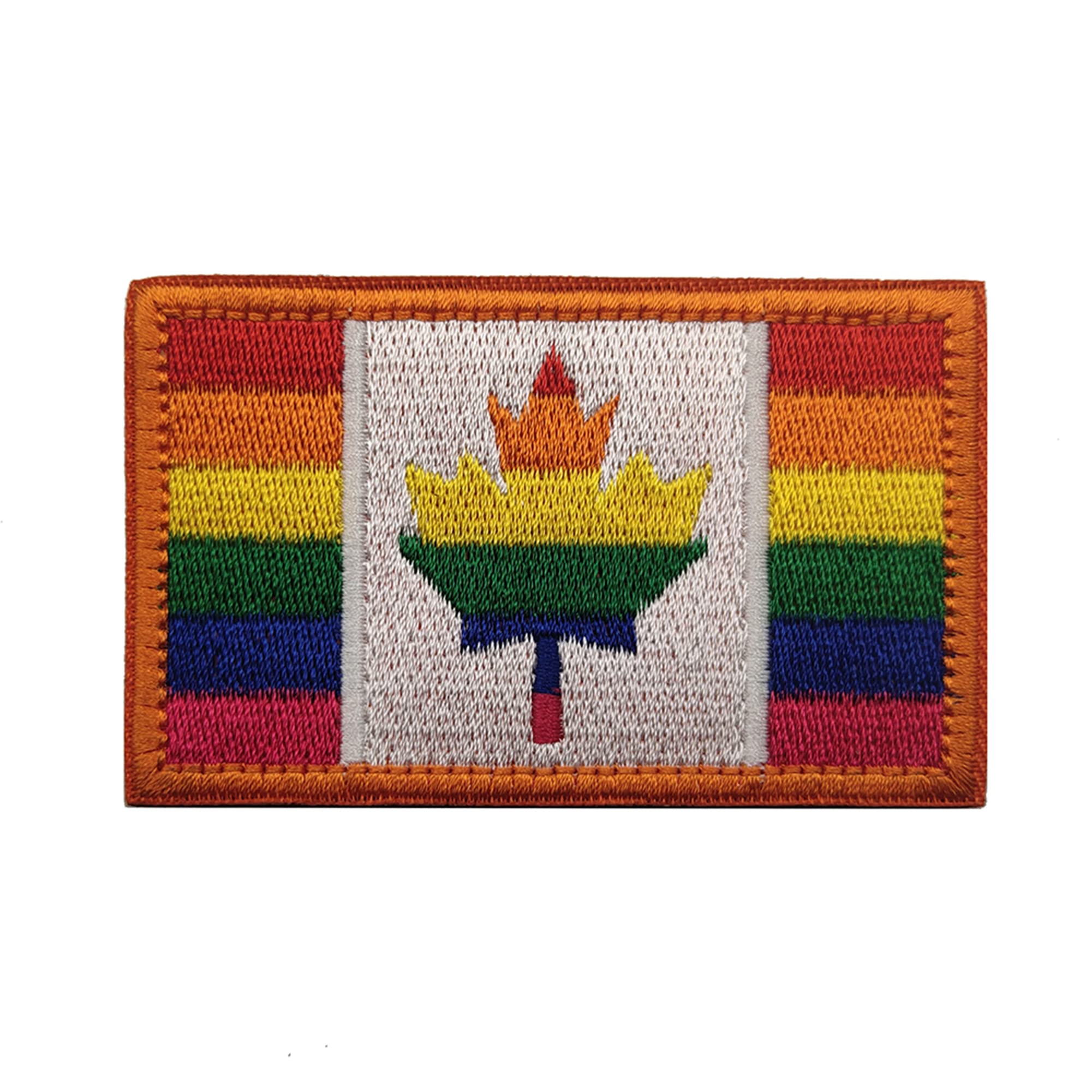 Rainbow Canada Flag Embroidered Patch Morale Canadian Maple Tactical Military Uniform Army Motorcycle Biker Sewing Patches Appliques Emblem Badges - Image 8