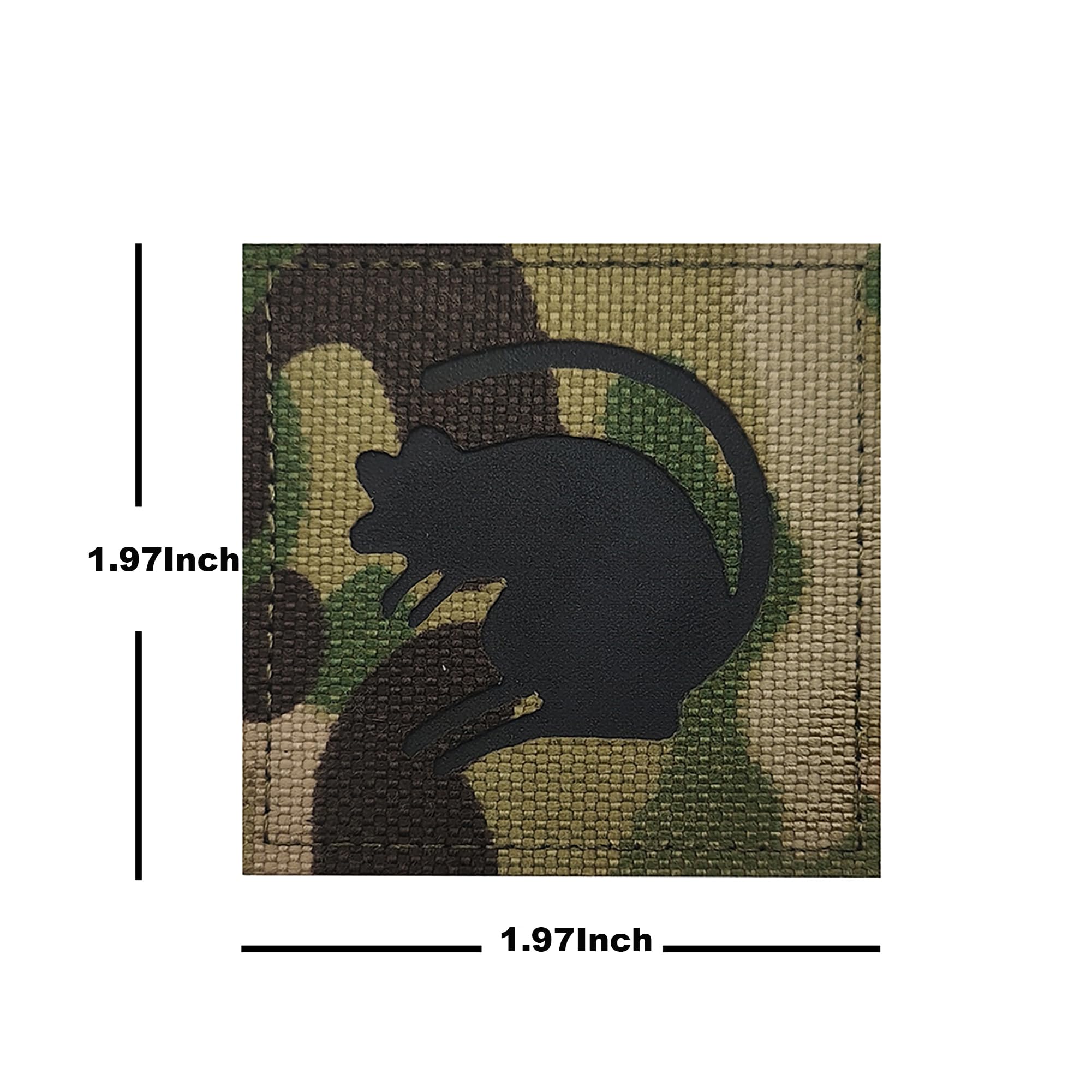 Rat Tags IR Infrared Reflective Patches Tactical Military Morale Emblem Armband Badges Appliques Hook and Loop for Backpacks, Uniforms, Jeans, Jackets, Vests, Hats - Image 4