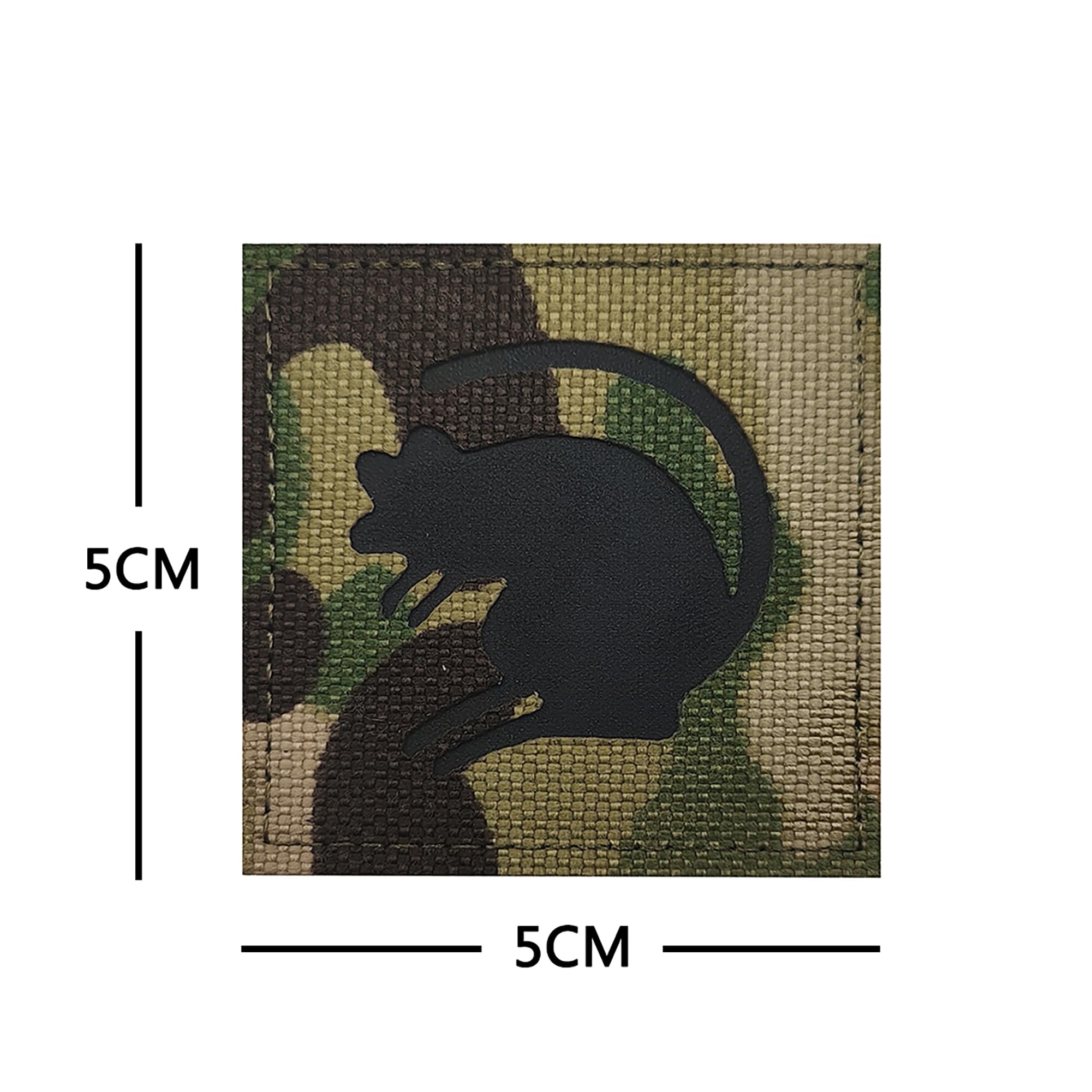 Rat Tags IR Infrared Reflective Patches Tactical Military Morale Emblem Armband Badges Appliques Hook and Loop for Backpacks, Uniforms, Jeans, Jackets, Vests, Hats - Image 5