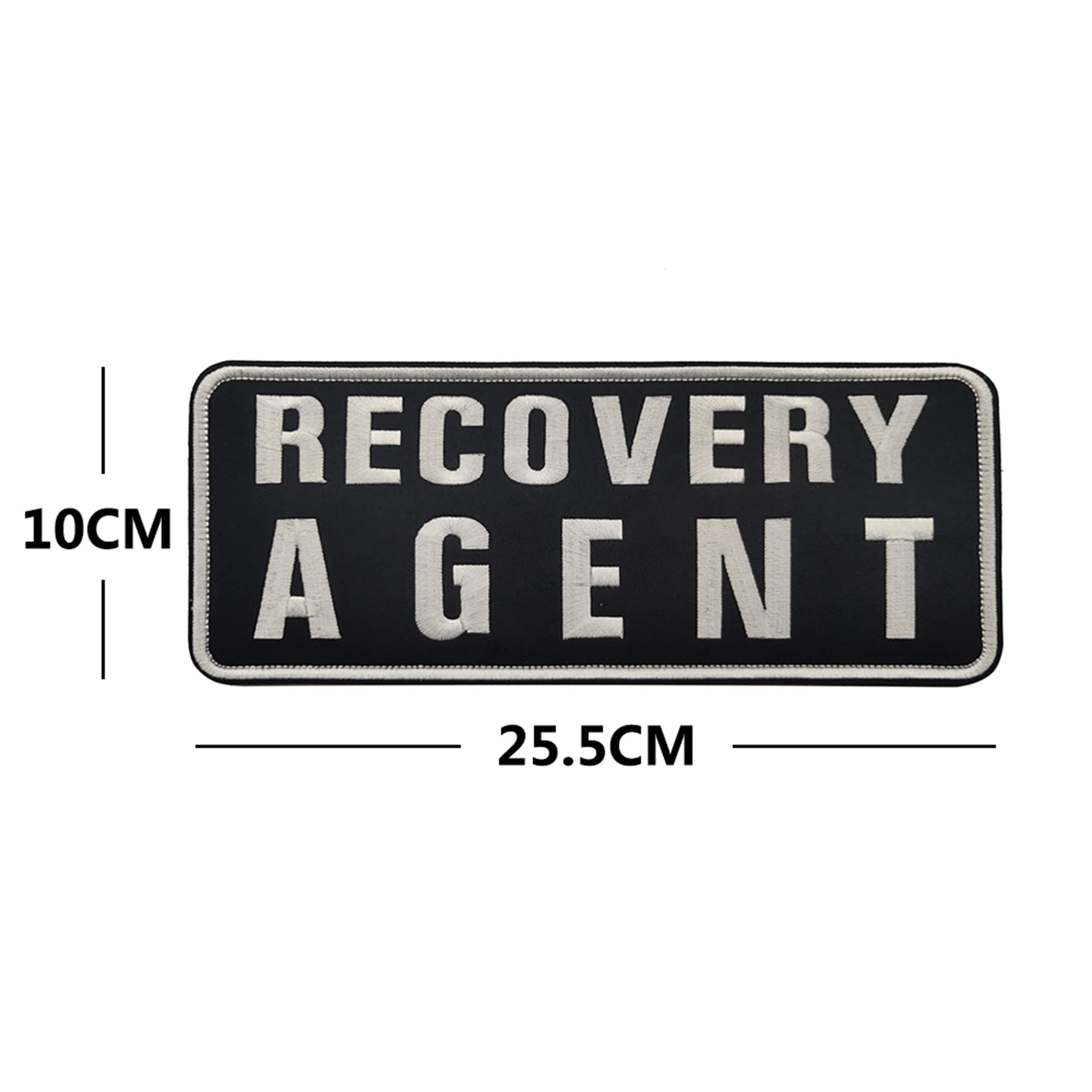 Recovery Agent Embroidered Appliqué Patches Tactical Military Morale Patch, Sewing Appliques Decorative Sew-on Decorate Badge DIY Accessories Hook and Loop Backed - Image 2