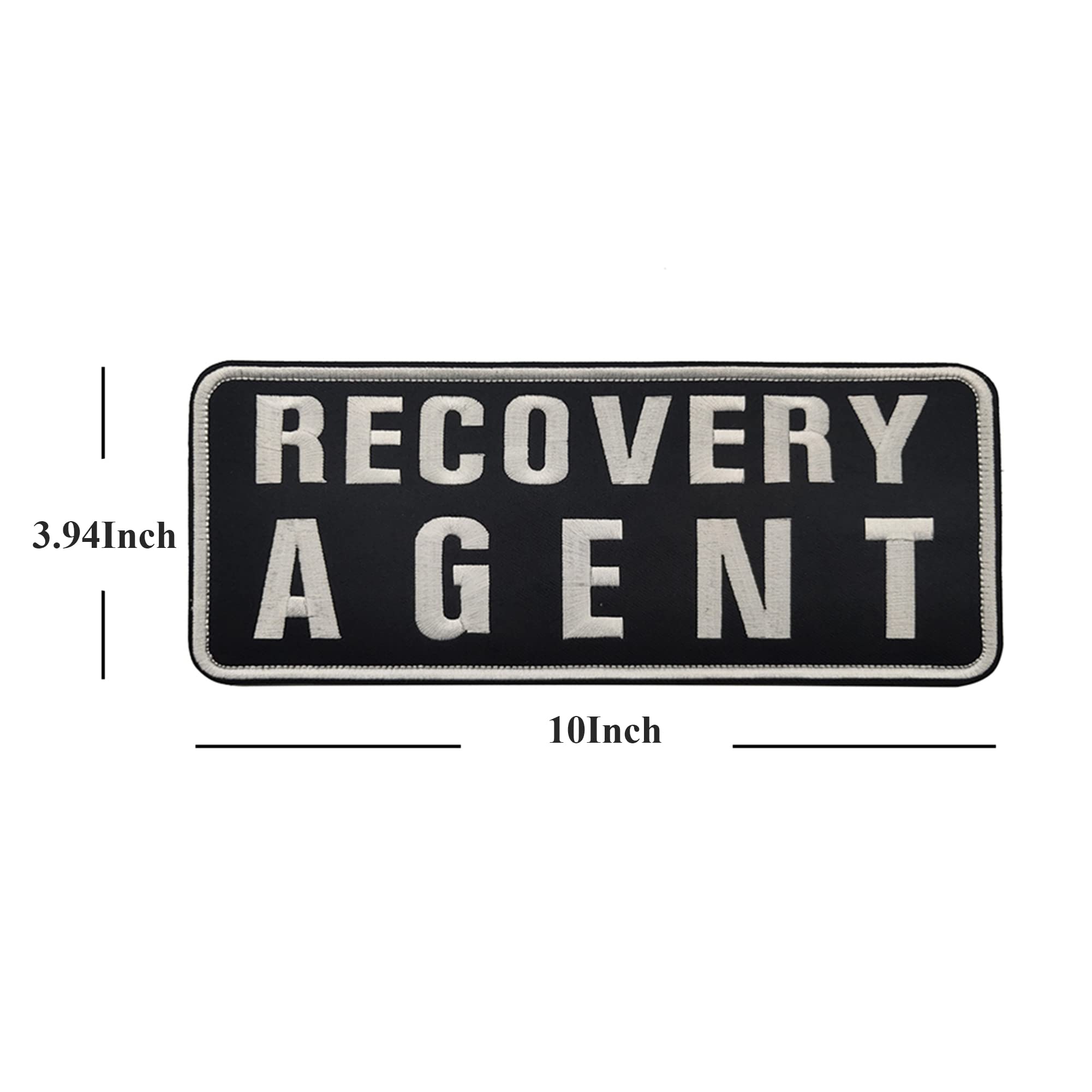 Recovery Agent Embroidered Appliqué Patches Tactical Military Morale Patch, Sewing Appliques Decorative Sew-on Decorate Badge DIY Accessories Hook and Loop Backed - Image 3