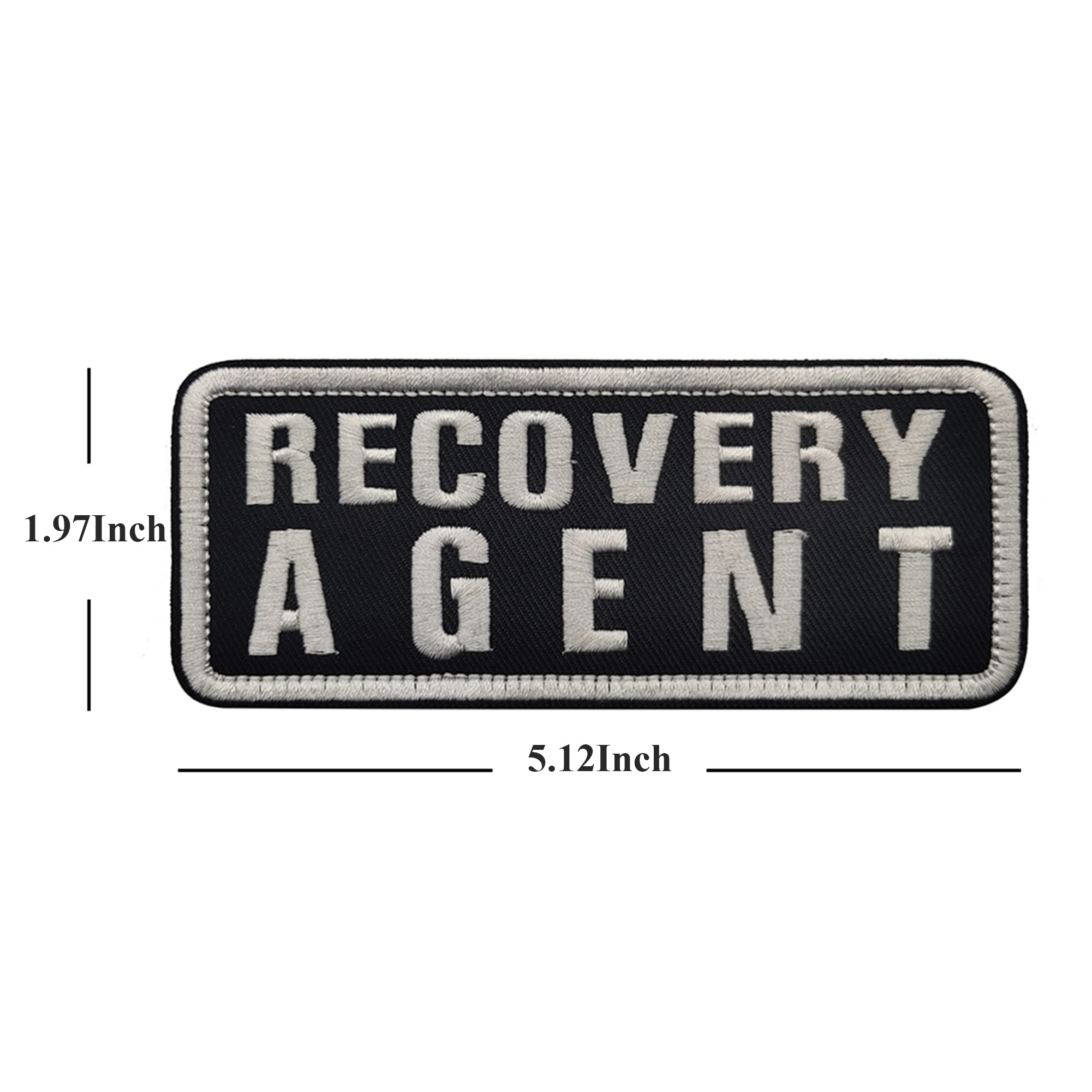 Recovery Agent Embroidered Appliqué Patches Tactical Military Morale Patch, Sewing Appliques Decorative Sew-on Decorate Badge DIY Accessories Hook and Loop Backed - Image 5