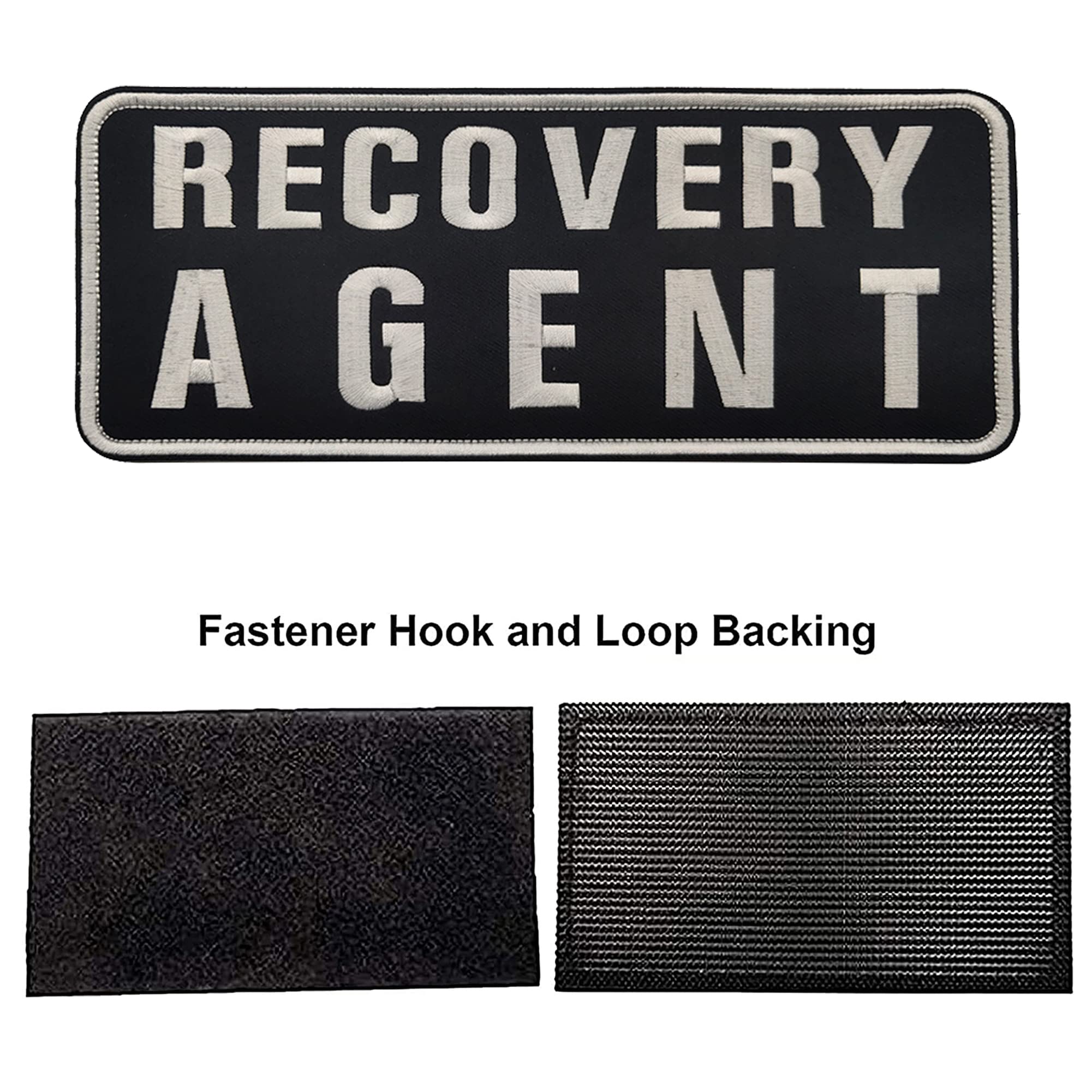 Recovery Agent Embroidered Appliqué Patches Tactical Military Morale Patch, Sewing Appliques Decorative Sew-on Decorate Badge DIY Accessories Hook and Loop Backed - Image 6