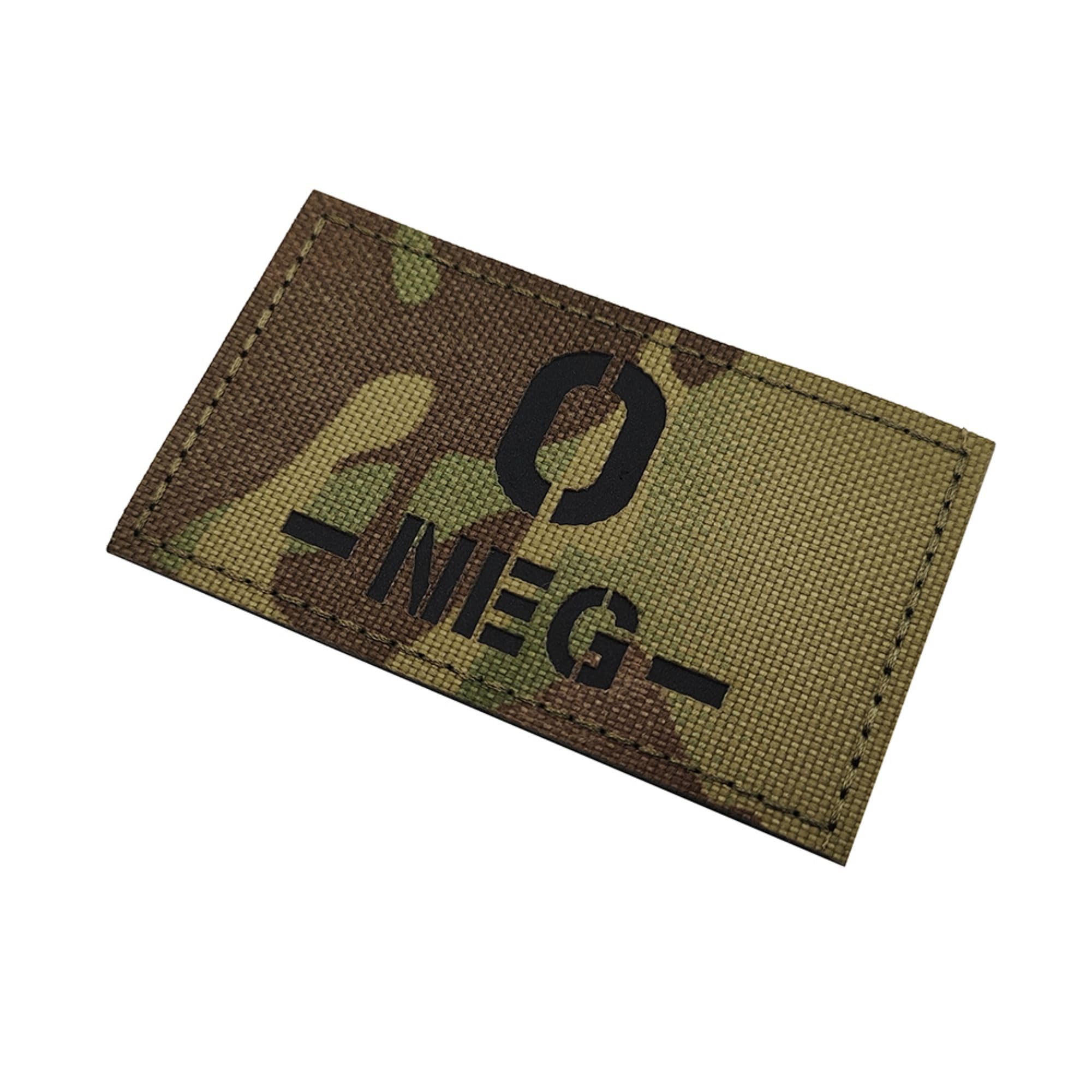 Reflective Blood Type Medical Patches, O Negative, Hook and Loop Backing, 3.35 x 1.97 Inch, Camouflage, Set of 2 - Image 7