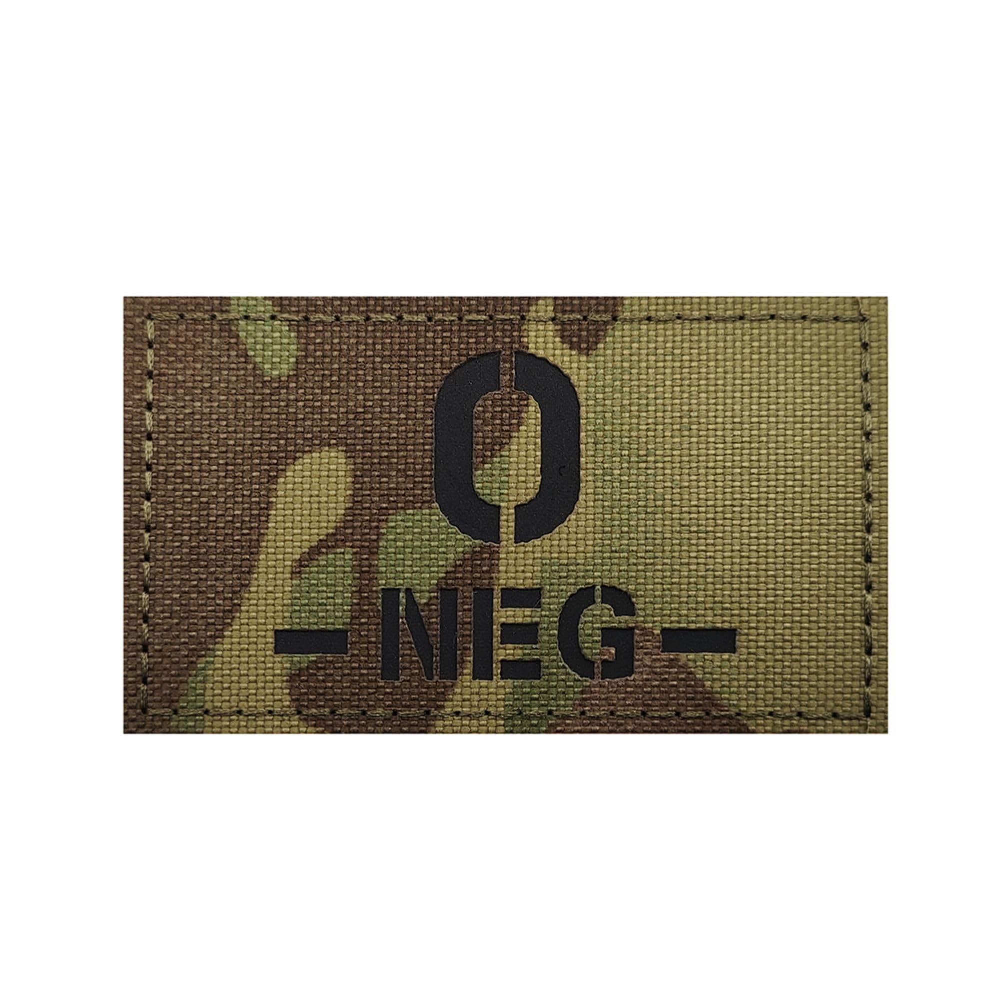 Reflective Blood Type Medical Patches, O Negative, Hook and Loop Backing, 3.35 x 1.97 Inch, Camouflage, Set of 2 - Image 8