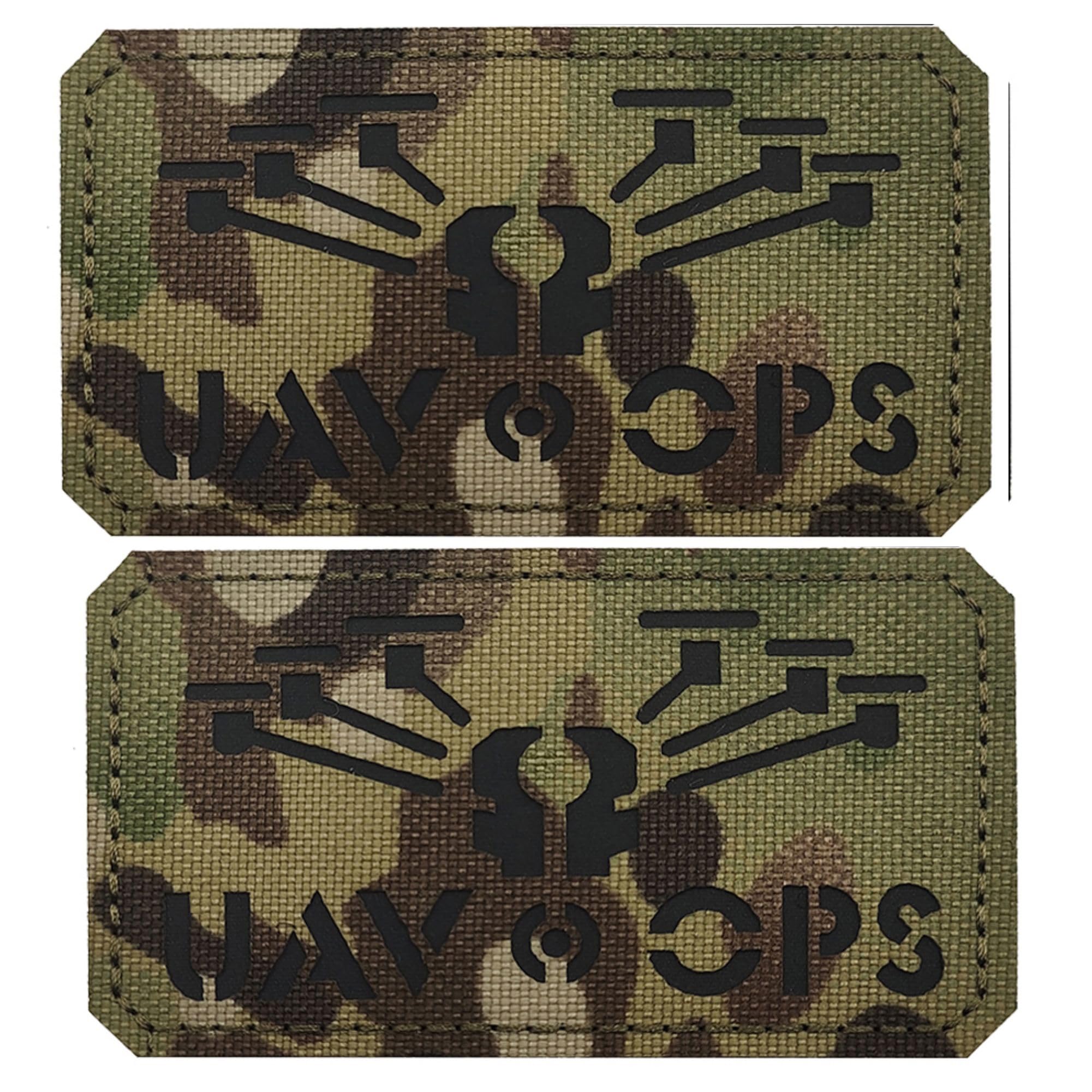Reflective Drone Pilot Patch, Drone Pilot Hook Loop Fastener Backing Tactical Emblem Badges Decorative Appliques for Backpacks, Hats, Helmets, Clothes, Jackets
