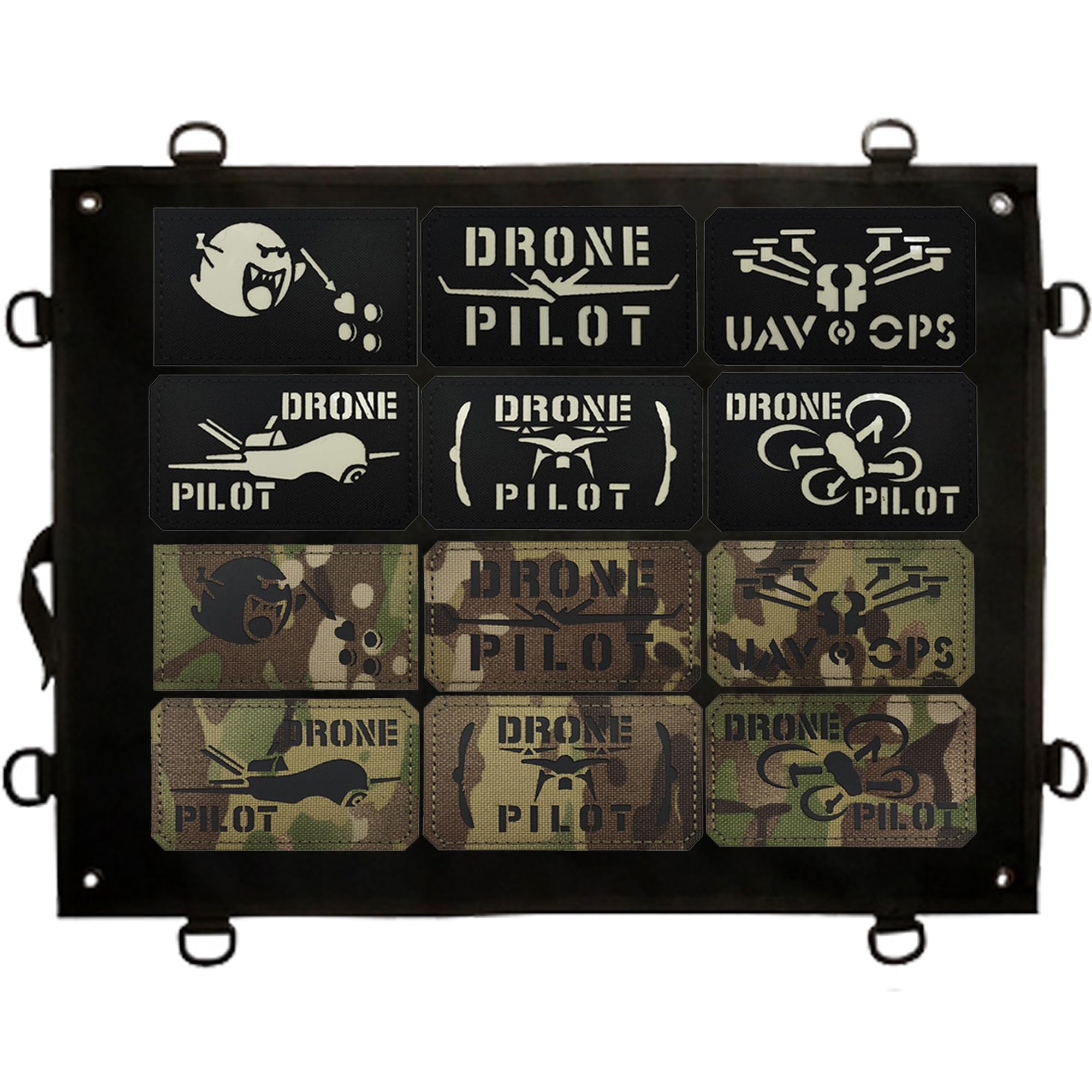 Reflective Drone Pilot Patch, Drone Pilot Hook Loop Fastener Backing Tactical Emblem Badges Decorative Appliques for Backpacks, Hats, Helmets, Clothes, Jackets - Image 5