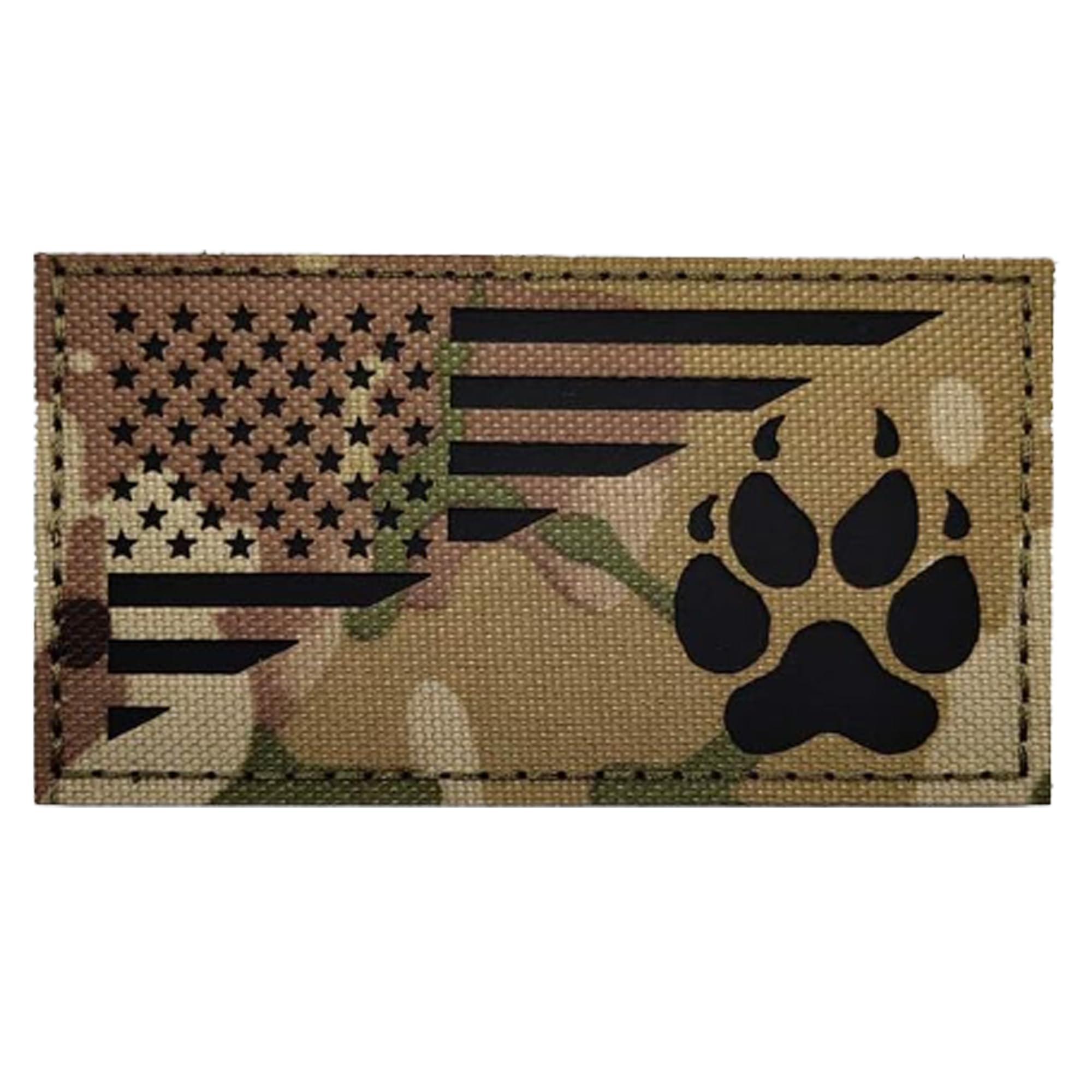 Reflective K9 Dog Handler Patches, K-9 USA Flag Tactical Military Appliques with Hook and Loop Fastener Backing for Medium and Large Animal Vests Harnesses - Image 3