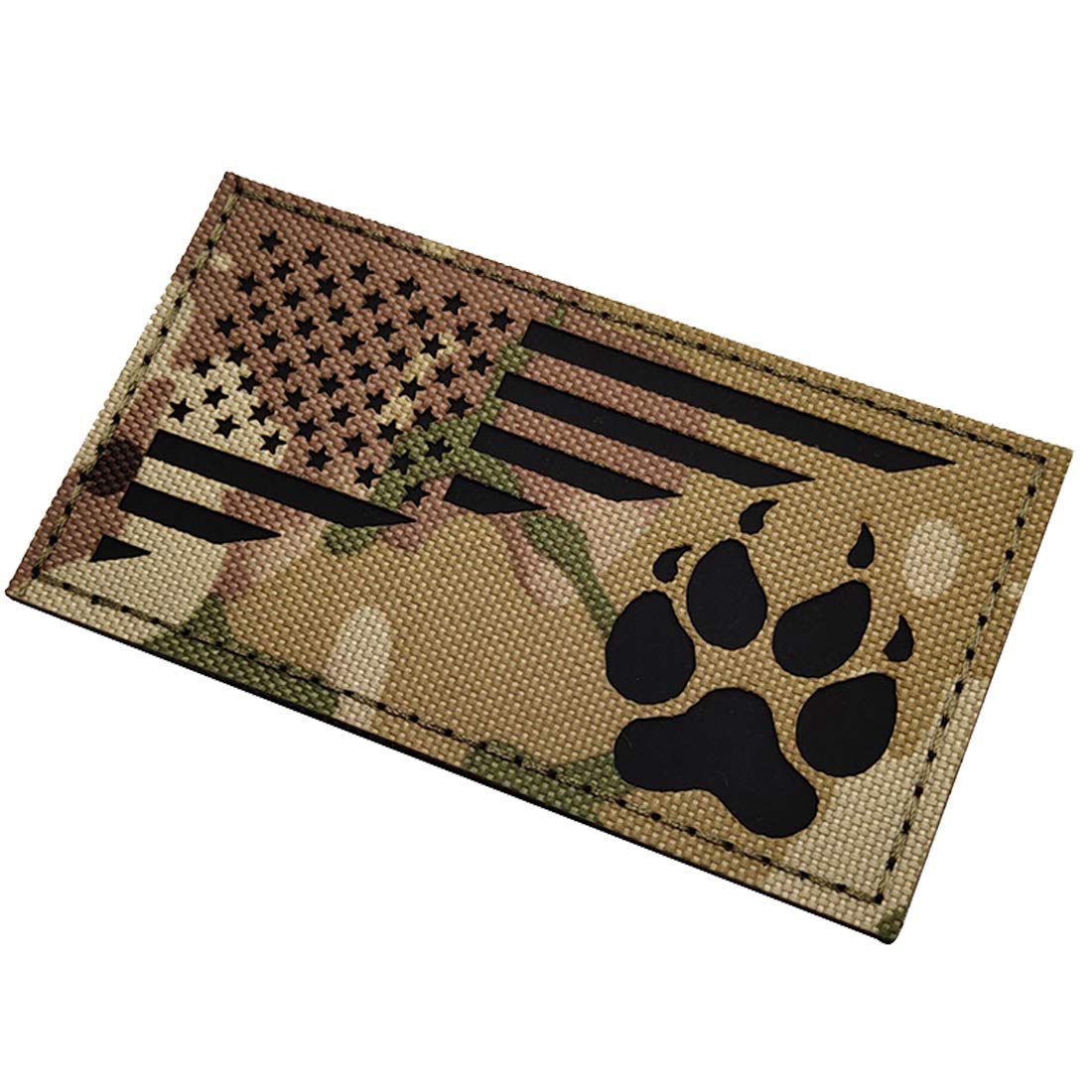 Reflective K9 Dog Handler Patches, K-9 USA Flag Tactical Military Appliques with Hook and Loop Fastener Backing for Medium and Large Animal Vests Harnesses - Image 7