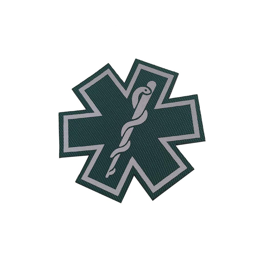 Reflective Medic Patches, EMT EMS Paramedic Medical Star of Life Embroidered Fabric Patches with Hook Loop Backing for Clothes 8 PCS - Image 7