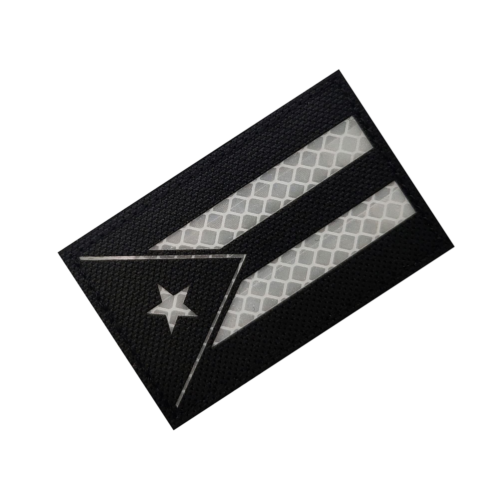 Reflective Puerto Rico Flag Applique Patches Puerto Rican Embroidered Appliqué Patches Sewing Fabric Funny Applique Patches Tactical Military Emblem Badges - Image 7