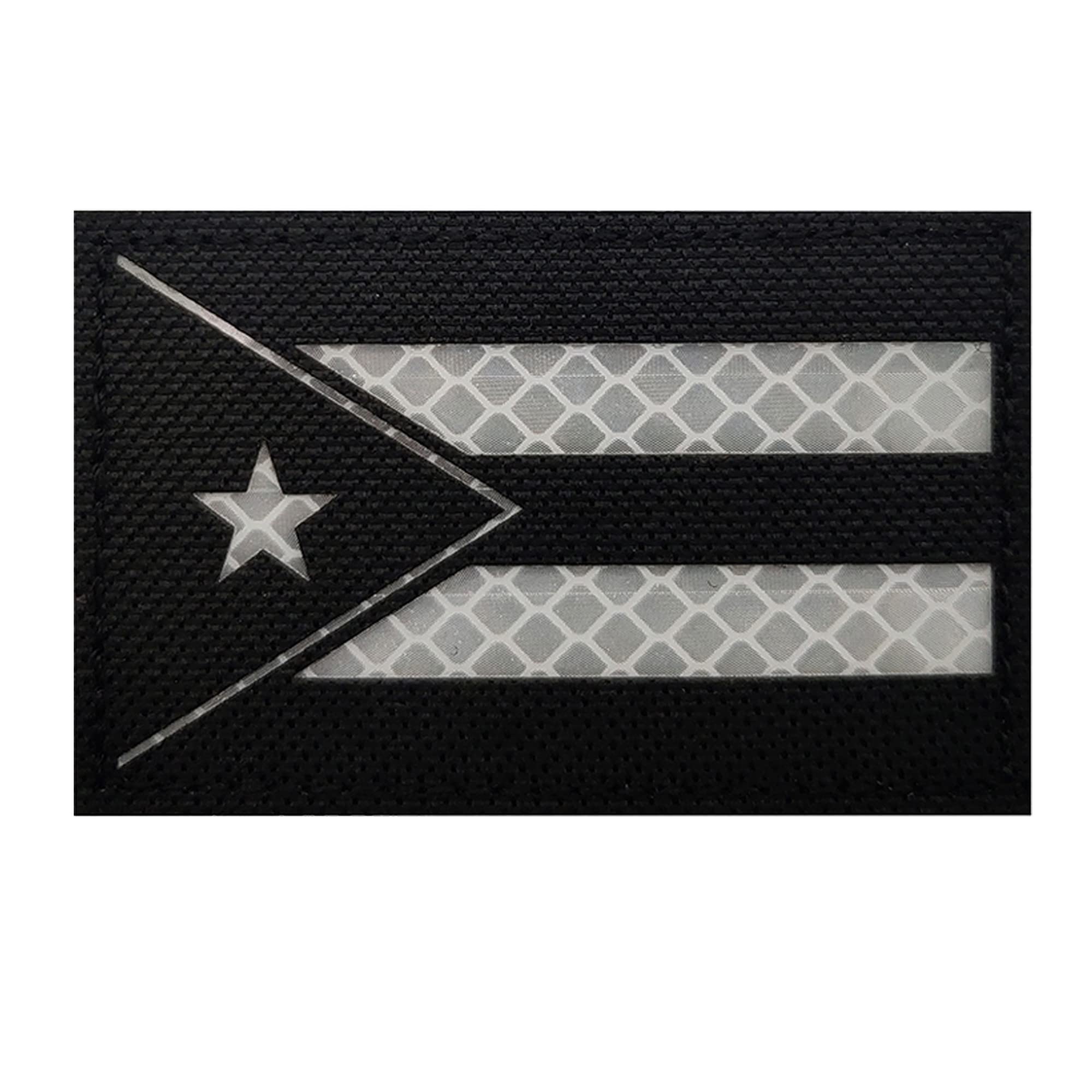 Reflective Puerto Rico Flag Applique Patches Puerto Rican Embroidered Appliqué Patches Sewing Fabric Funny Applique Patches Tactical Military Emblem Badges - Image 8
