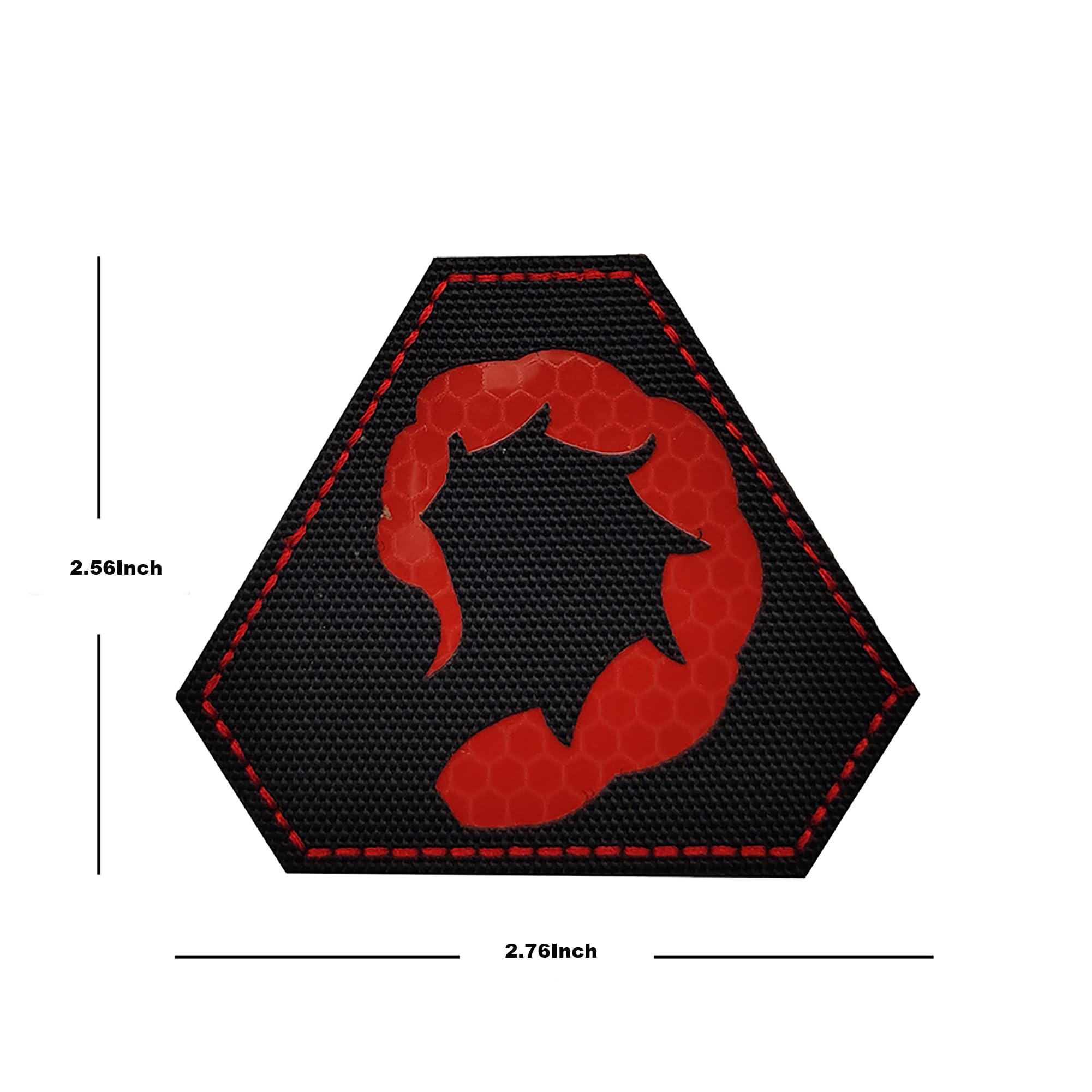 Reflective Scorpion Patch Scorpion Tail Hook and Loop Fasteners Backing Applique Patches Tactical Emblem Armband Badges - Image 5