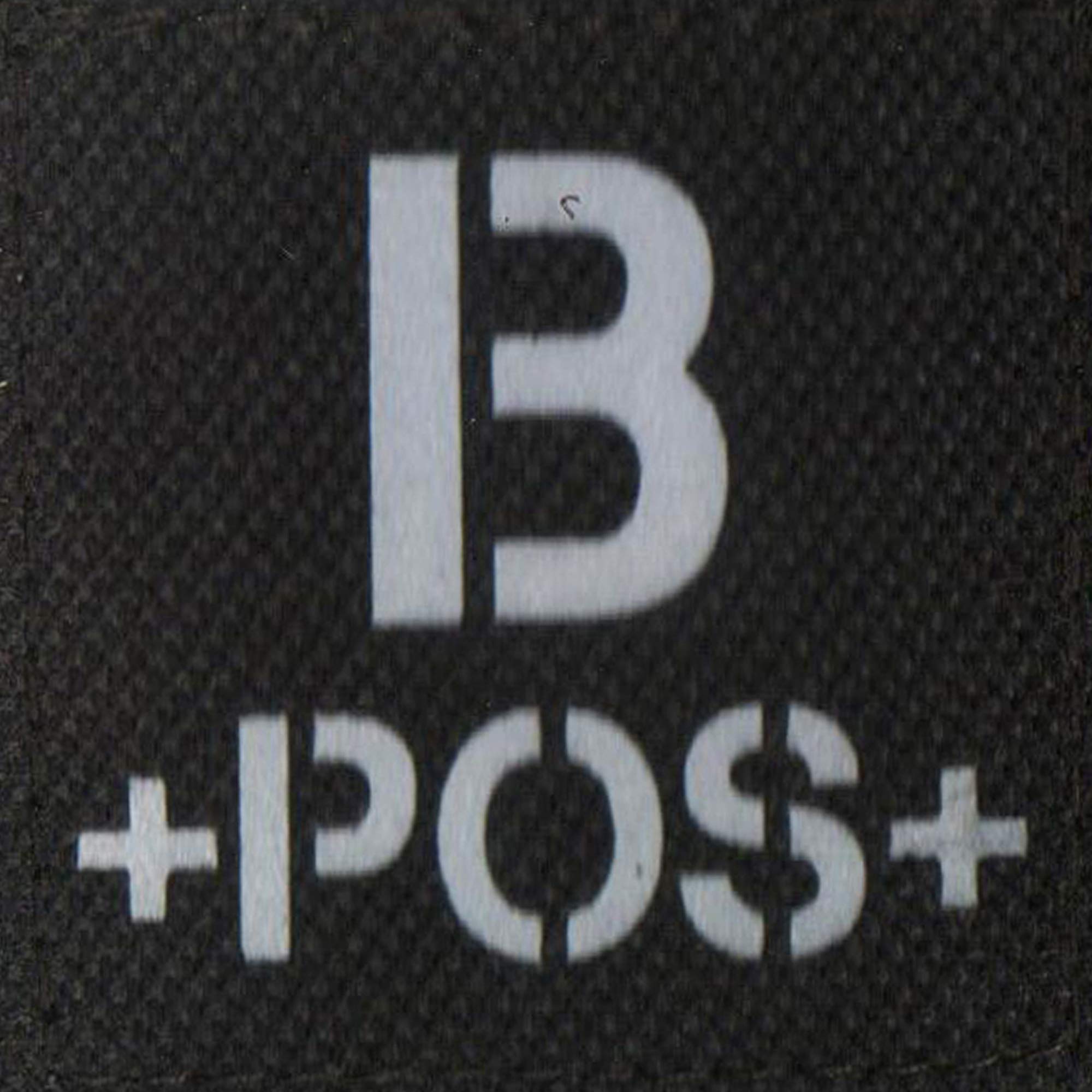 Reflective Tactical Blood Type B+ Positive POS Patch Embroidered Military Badge for Outdoors 1.97 x 1.97 inch Pack of 2 - Image 7