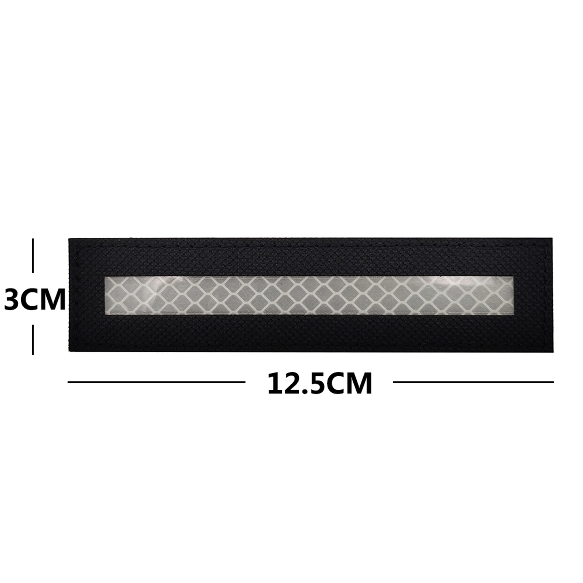 Reflective Tape, Laser Cut Reflector Safety Strip Warning Sticker Patch with Hook and Loop Backing, High-Adhesive Bright Color Safety Reminder Tool Adhesive Decals - Image 3