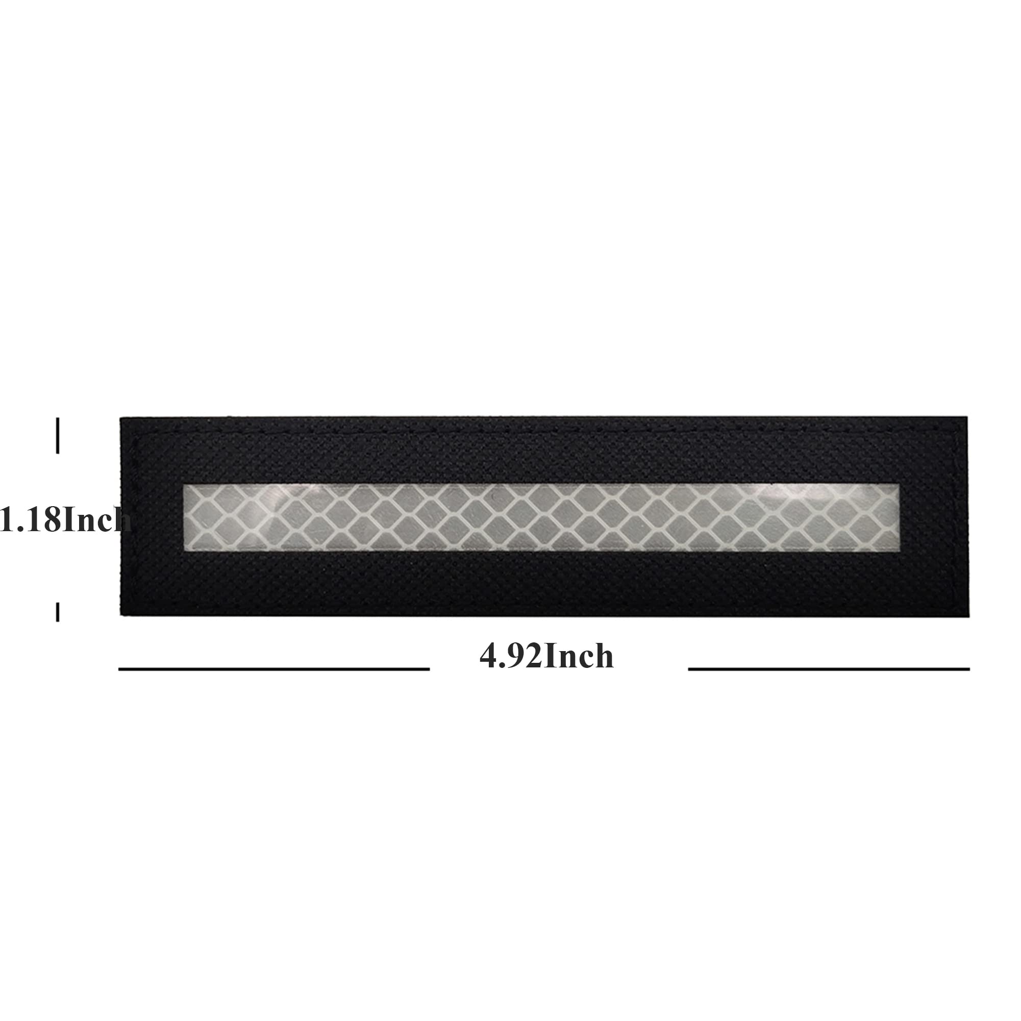 Reflective Tape, Laser Cut Reflector Safety Strip Warning Sticker Patch with Hook and Loop Backing, High-Adhesive Bright Color Safety Reminder Tool Adhesive Decals - Image 4