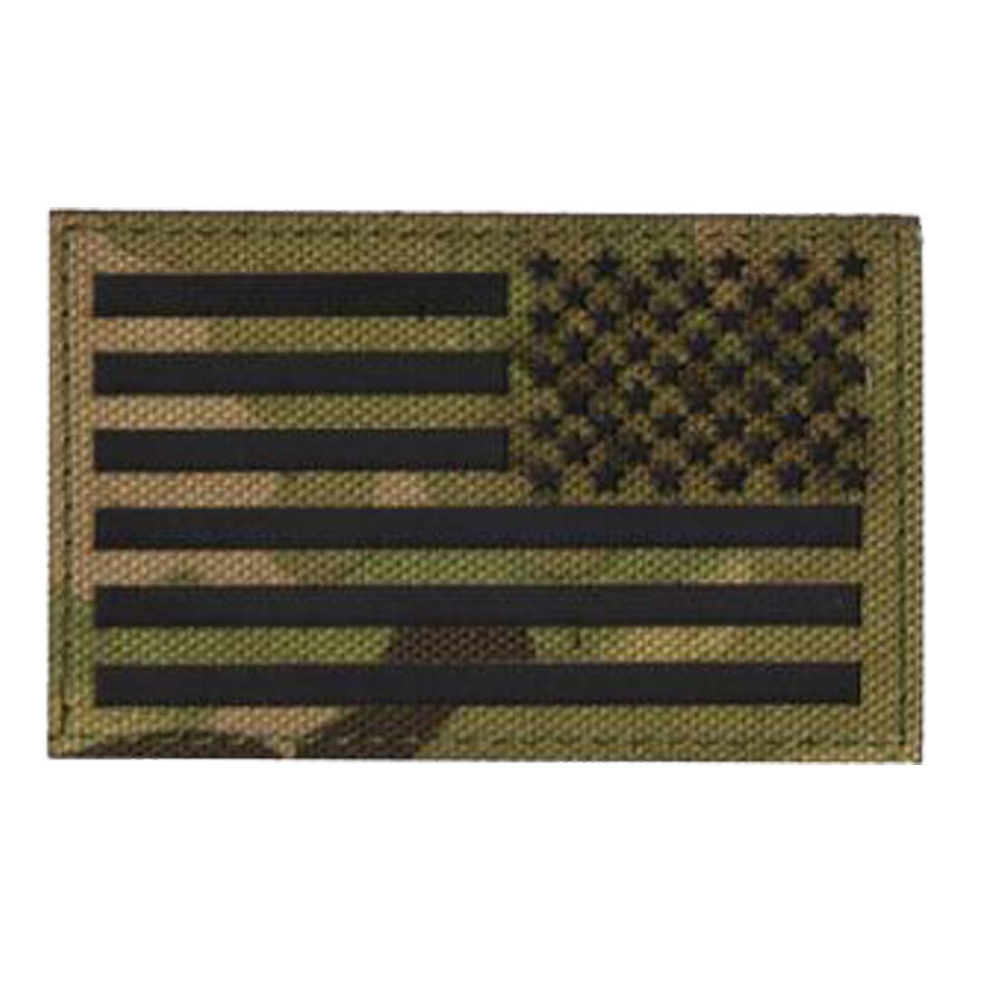 Reflective US USA American Flag Patch, Infrared Reflectivity Tactica Patches with Hook and Loop Fastener Backingm 3.15 x 1.97 inch, Bundle of 2 Pieces - Image 6