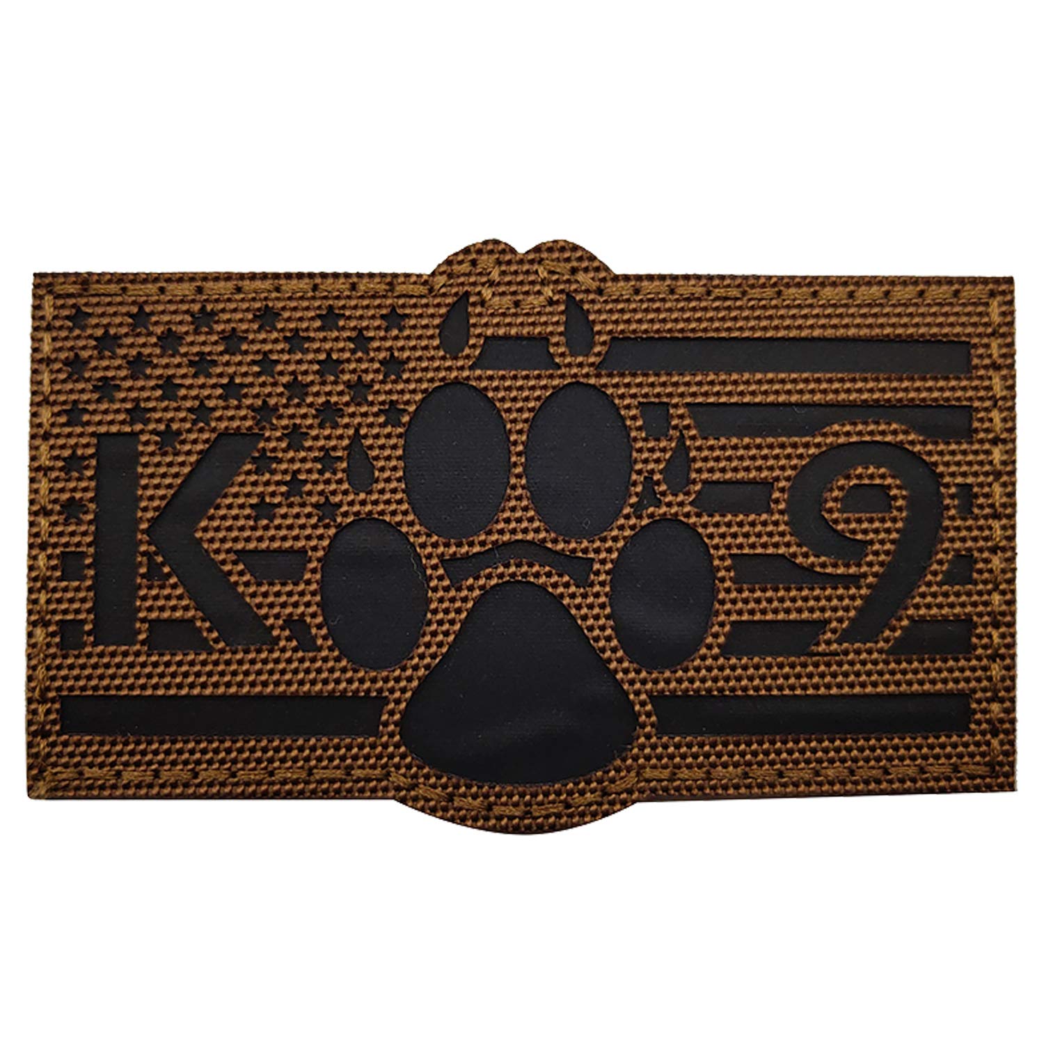 Reflective USA American Flag K-9 Dog Handler Tactical Military Patches for Police Sheepdog's Harness, Vest, Collar, Clothes - Fastener Hook and Loop Backing - 3.54 x 2.17Inch - Image 9