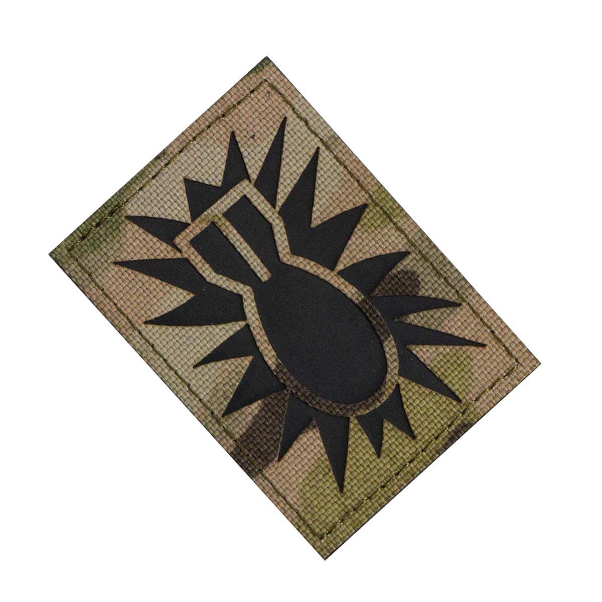 Reflective USA Flag/EOD Patch Explosive Ordnance Disposal Bomb Squad Military Patches Tactical Embroidered Badges Hook and Loop Patch 3.15 x 1.97 inch 3 Pack - Image 8