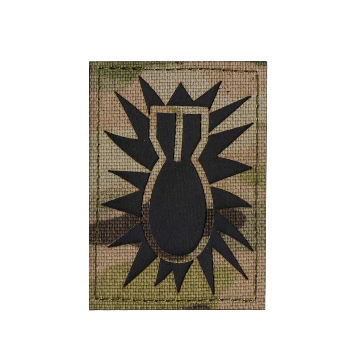 Reflective USA Flag/EOD Patch Explosive Ordnance Disposal Bomb Squad Military Patches Tactical Embroidered Badges Hook and Loop Patch 3.15 x 1.97 inch 3 Pack - Image 9