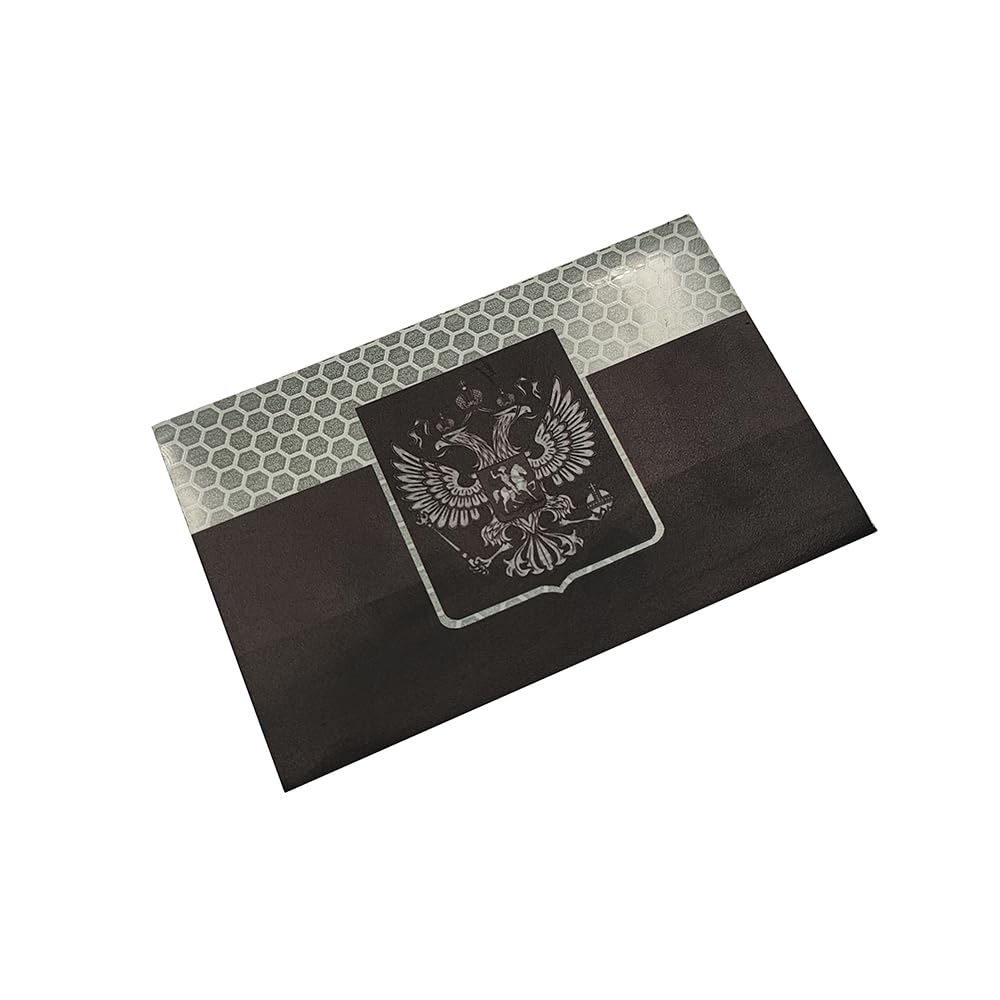 Russian Flag Reflective Patches Appliques, Tactical Morale Military Armband Badges, Hook and Loop Backing, 3.54 x 2.36 Inch, 2-Pack - Image 5