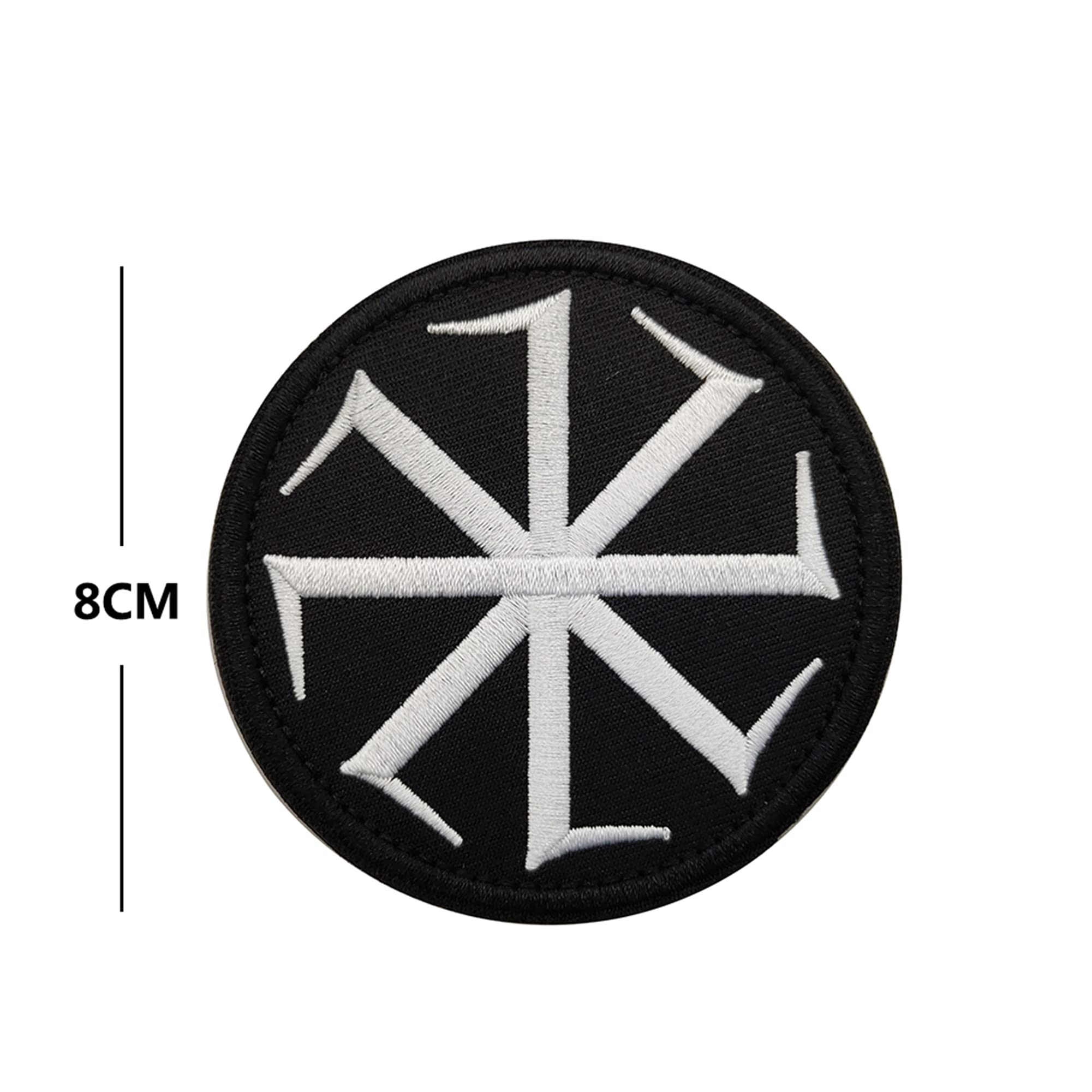 Russian FSB Alfa Kolovrat Embroidery Patch Tactical Military Morale Embroidered Fabric Patches Logo Symbol Armband Sticker Badges DIY Appliques with Fastener Hook and Loop Backing - Image 3