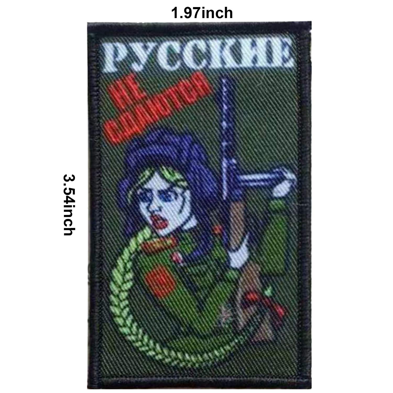 Russians Do Not Yield, Green CSN FSB Alfa Group, AK47 Tactical Morale Military Embroidered Patch 5PCS - Image 3