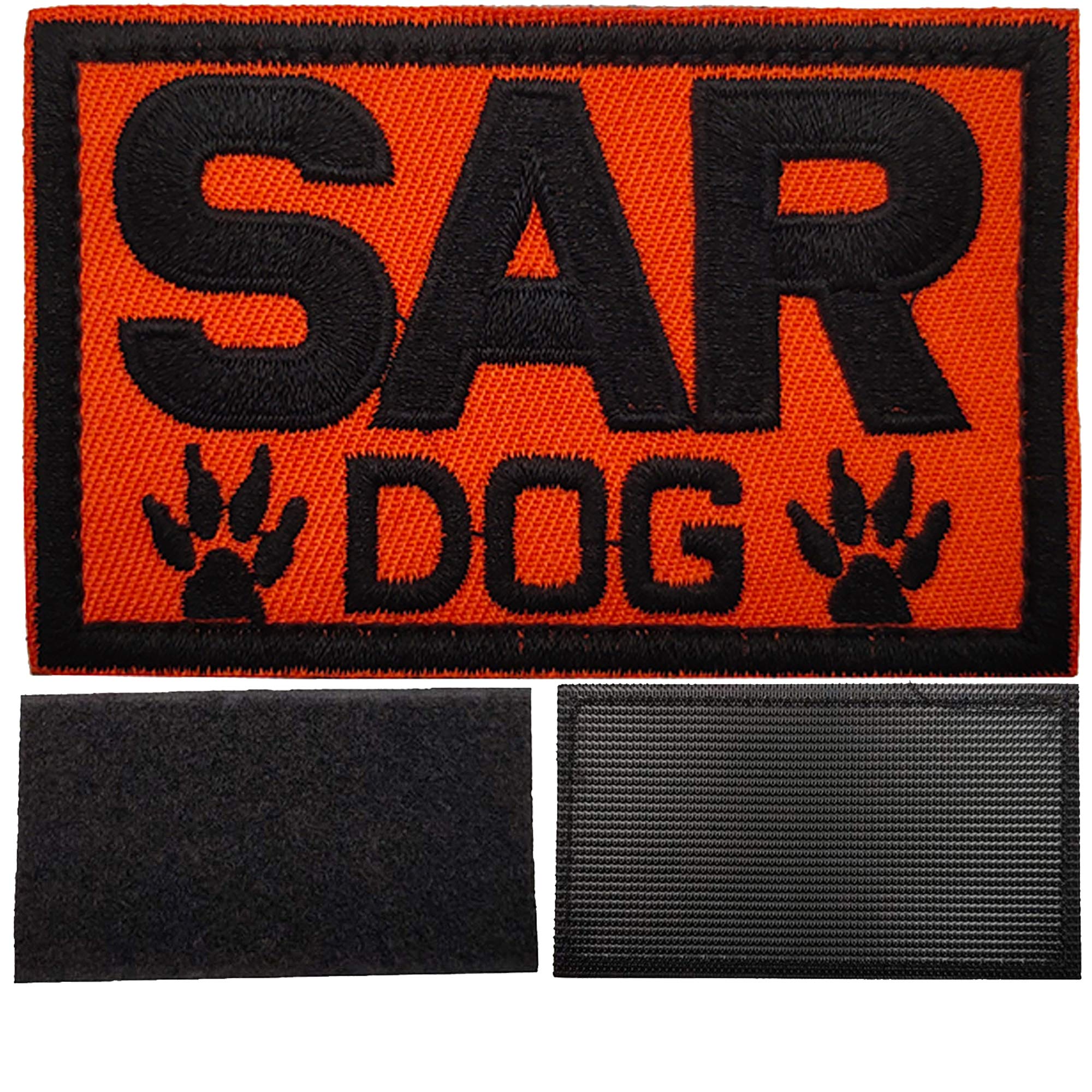 SAR Dogs Embroidered Patch, Customizable Service Dog Do not Pet Training Patches Tactical Gear Military Badges Decorative Appliques with Hook and Loop Fastener Backing for Vest Harness Collar - Image 3