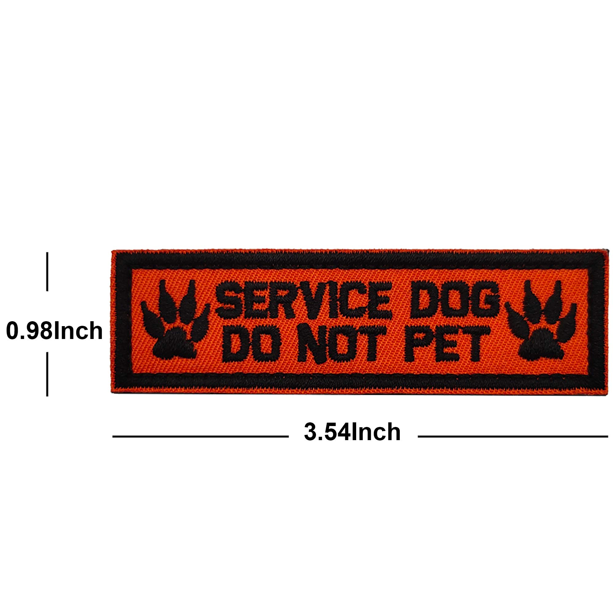SAR Dogs Embroidered Patch, Customizable Service Dog Do not Pet Training Patches Tactical Gear Military Badges Decorative Appliques with Hook and Loop Fastener Backing for Vest Harness Collar - Image 4