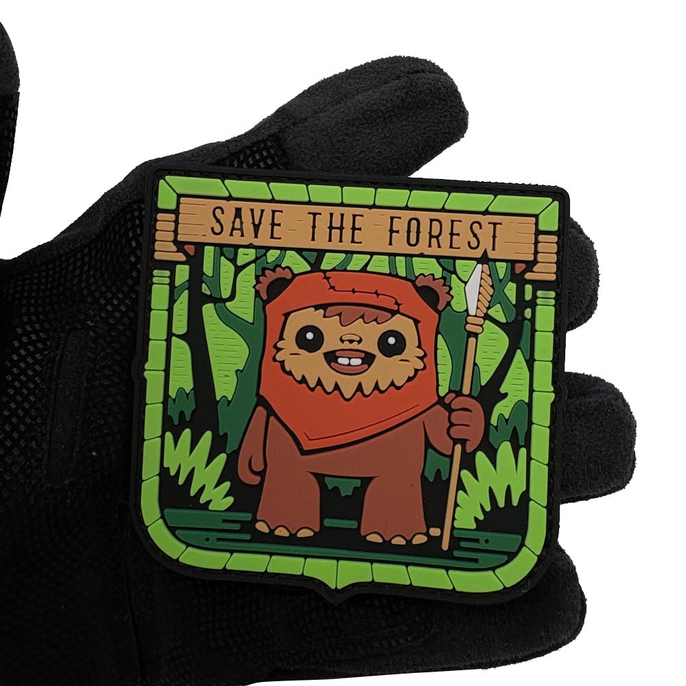 Save The Forest PVC Morale Patches, Hook and Loop Backing Armband Badges, 3.35 x 3.46 Inch - Image 8