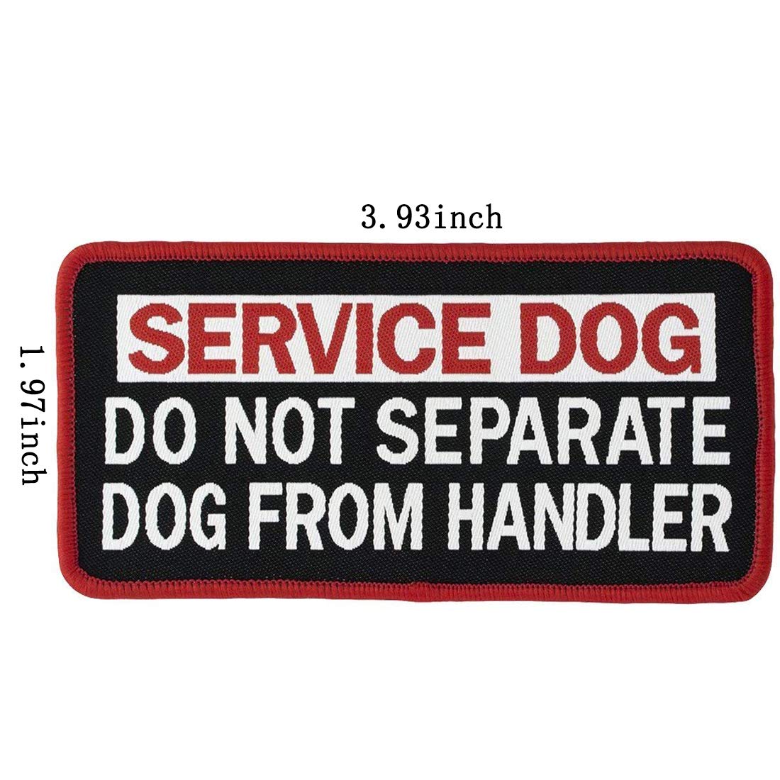Service Dog Do Not Separate Dog from Handler, Not All Disabilities are Visible, By Law Embroidered Fastener Hook and Loop Backing Patches for Vests/Harnesses - Image 7