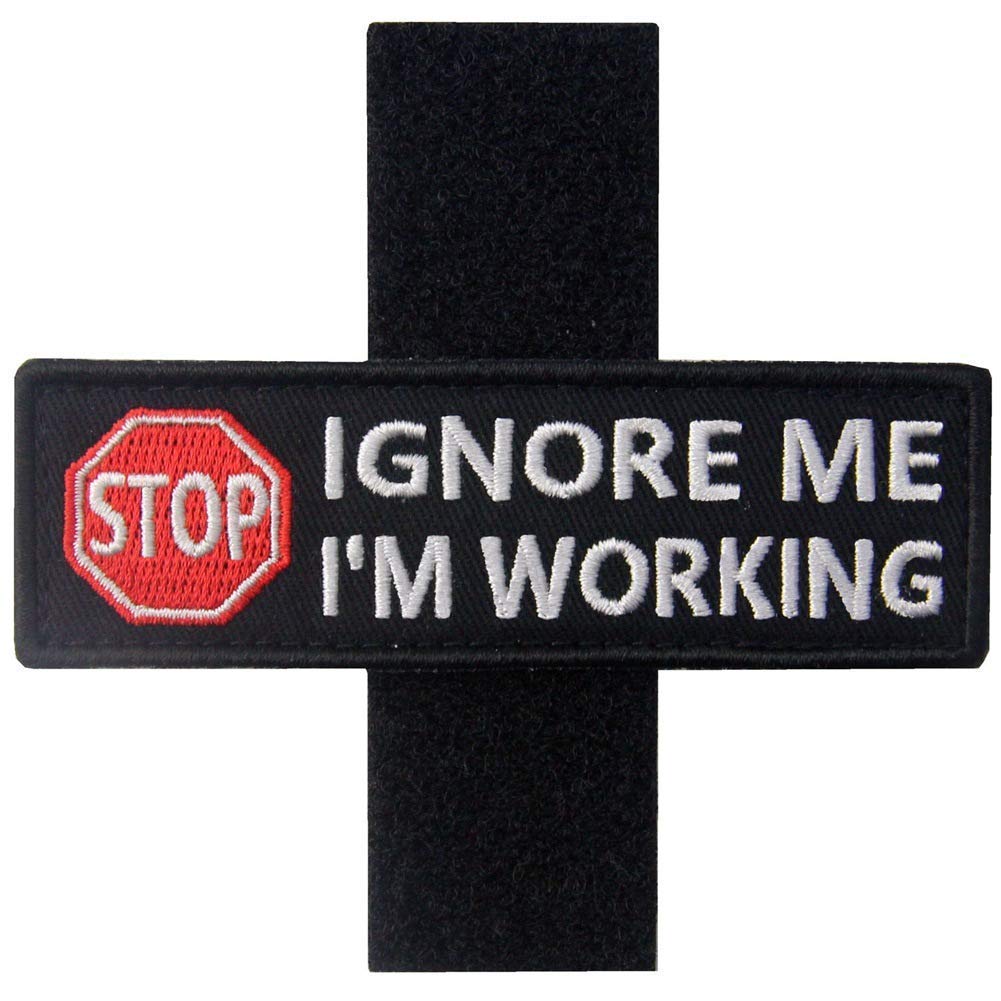 Service Dog Patch, Dog No Touch No Talk, Working Do Not Pet, Ignore Me I'm Working, in Case of Emergency Medic Paramedic Star of Life Emblem Embroidered Fastener Hook Loop Patches - Image 9