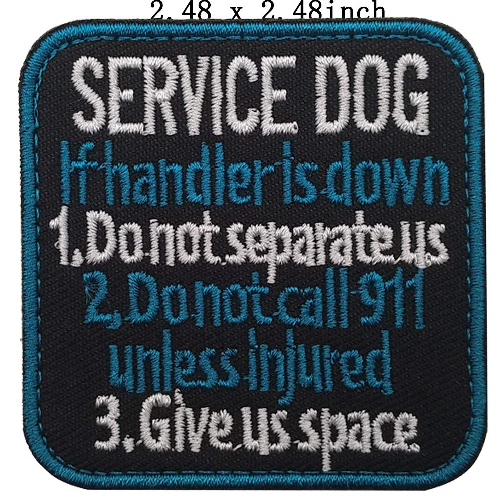 Service Dog Patch Not All Disabilities are Visible, Do My Job Not for Your Entertainment, Medical Alert, If Handler is Down, We are A Team Forever, Do Not Distract Embroidered Patches - Image 5