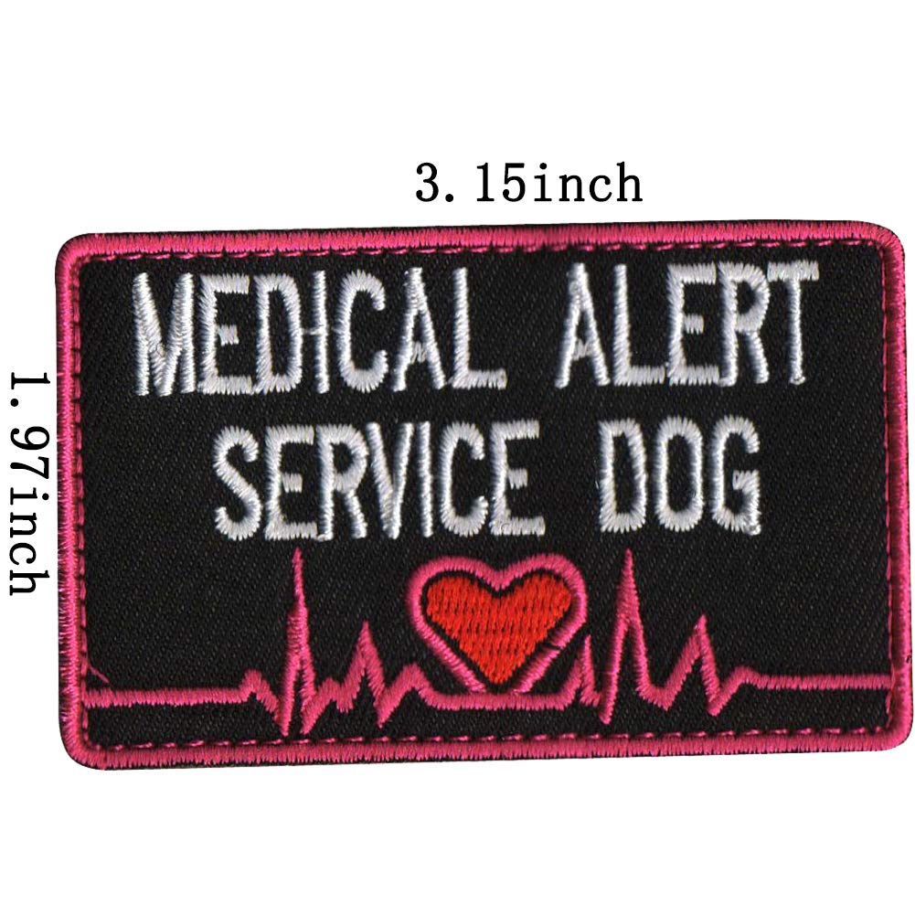 Service Dog Patch Not All Disabilities are Visible, Do My Job Not for Your Entertainment, Medical Alert, If Handler is Down, We are A Team Forever, Do Not Distract Fastener Hook and Loop Patches - Image 9