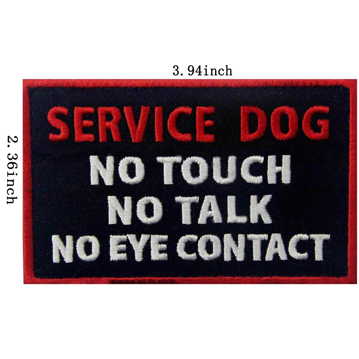 Service Dog Patches, In Training, Not All Disabilities are Visible, I'm Working Please Don't Pet Me, Working , No Touch No Talk No Eye Contact Embroidered Hook and Loop Patches 5 PCS - Image 5