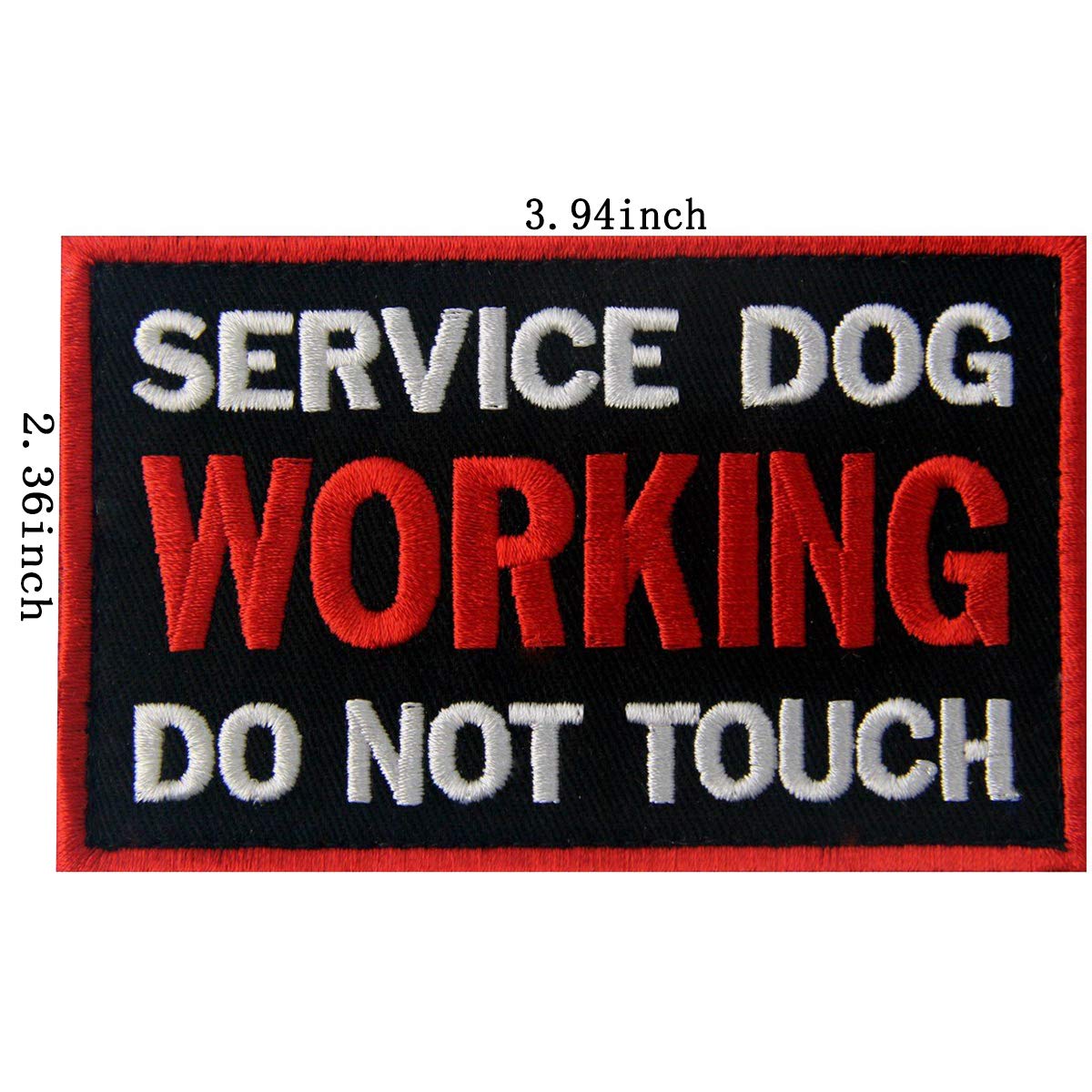 Service Dog Patches, In Training, Not All Disabilities are Visible, I'm Working Please Don't Pet Me, Working , No Touch No Talk No Eye Contact Embroidered Hook and Loop Patches 5 PCS - Image 7