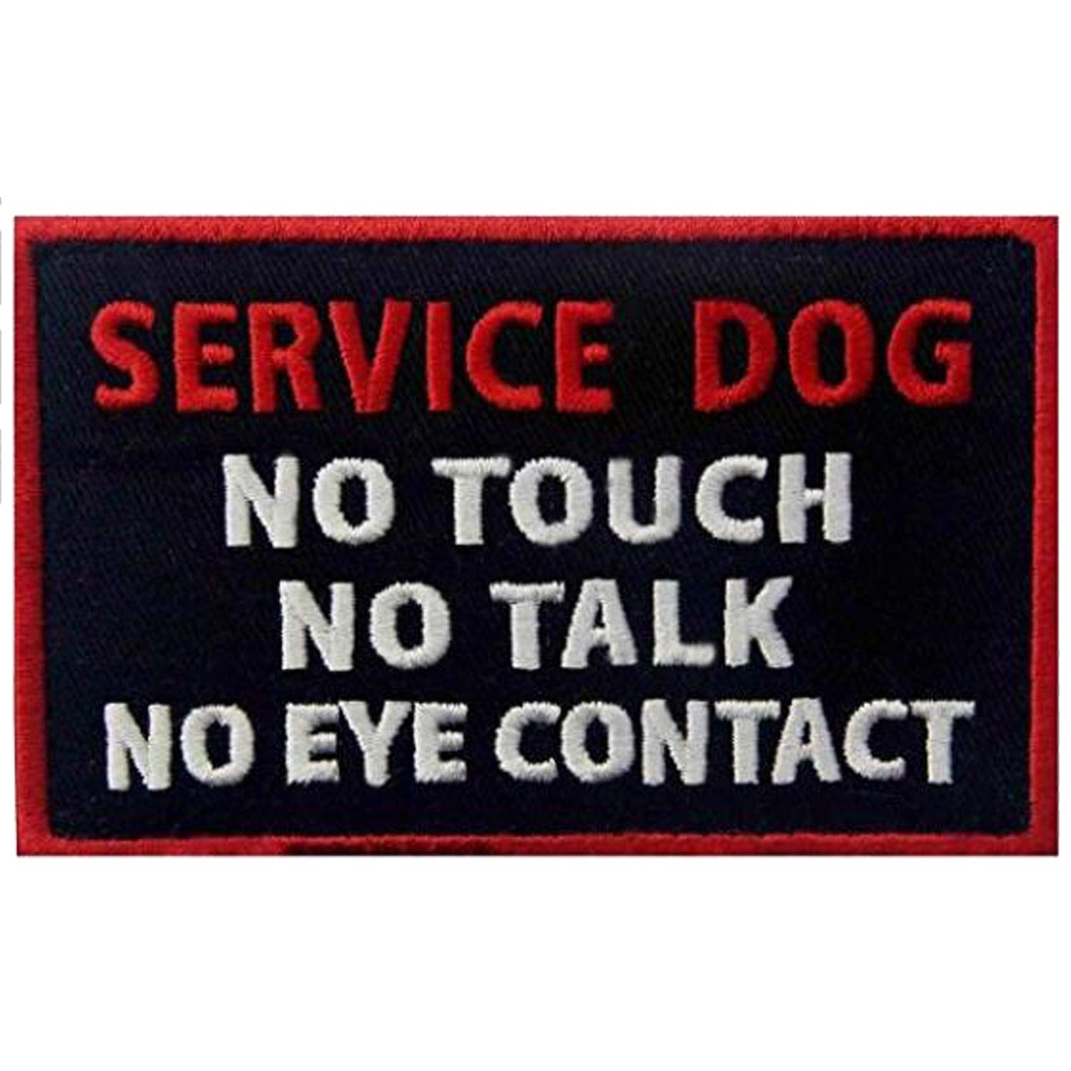 Service Dog Patches, In Training, Not All Disabilities are Visible, I'm Working Please Don't Pet Me, Working , No Touch No Talk No Eye Contact Embroidered Hook and Loop Patches 5 PCS - Image 8