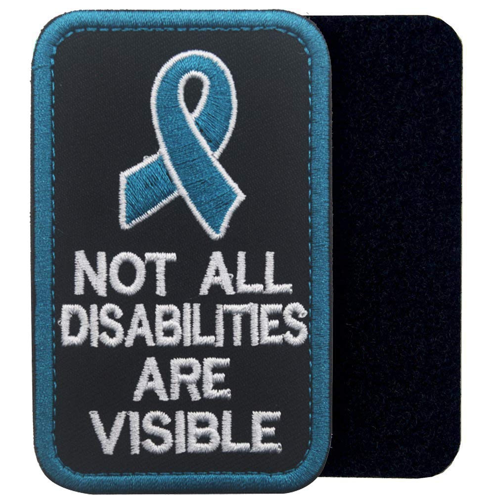 Service Dog Do Not Separate Dog from Handler, Not All Disabilities are Visible, By Law Embroidered Fastener Hook and Loop Backing Patches for Vests/Harnesses - Image 4