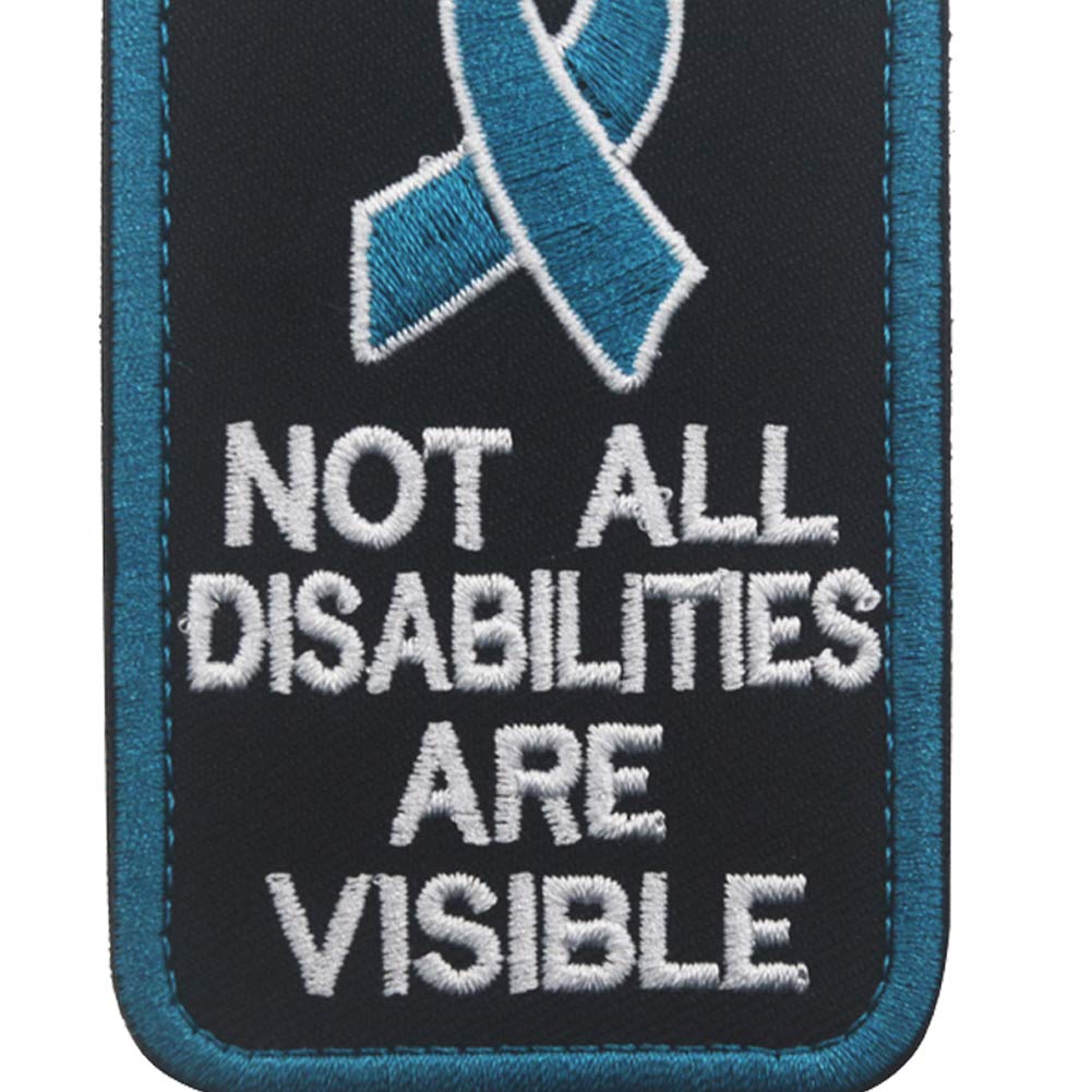 Service Dog Do Not Separate Dog from Handler, Not All Disabilities are Visible, By Law Embroidered Fastener Hook and Loop Backing Patches for Vests/Harnesses - Image 5