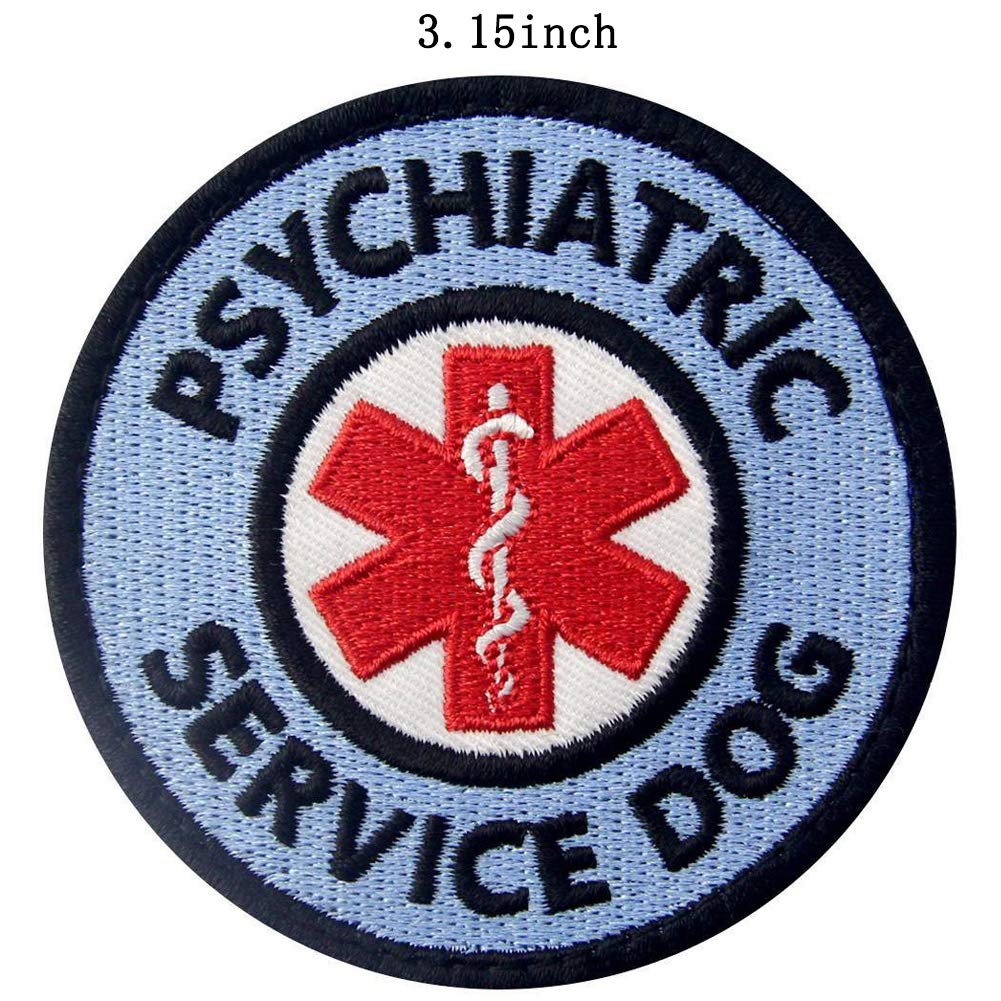 Service Dog PTSD Do Not Distract, Not All Disabilities are Visible Embroidered Fastener Hook and Loop Backing Patches for Vests/Harnesses - Image 5