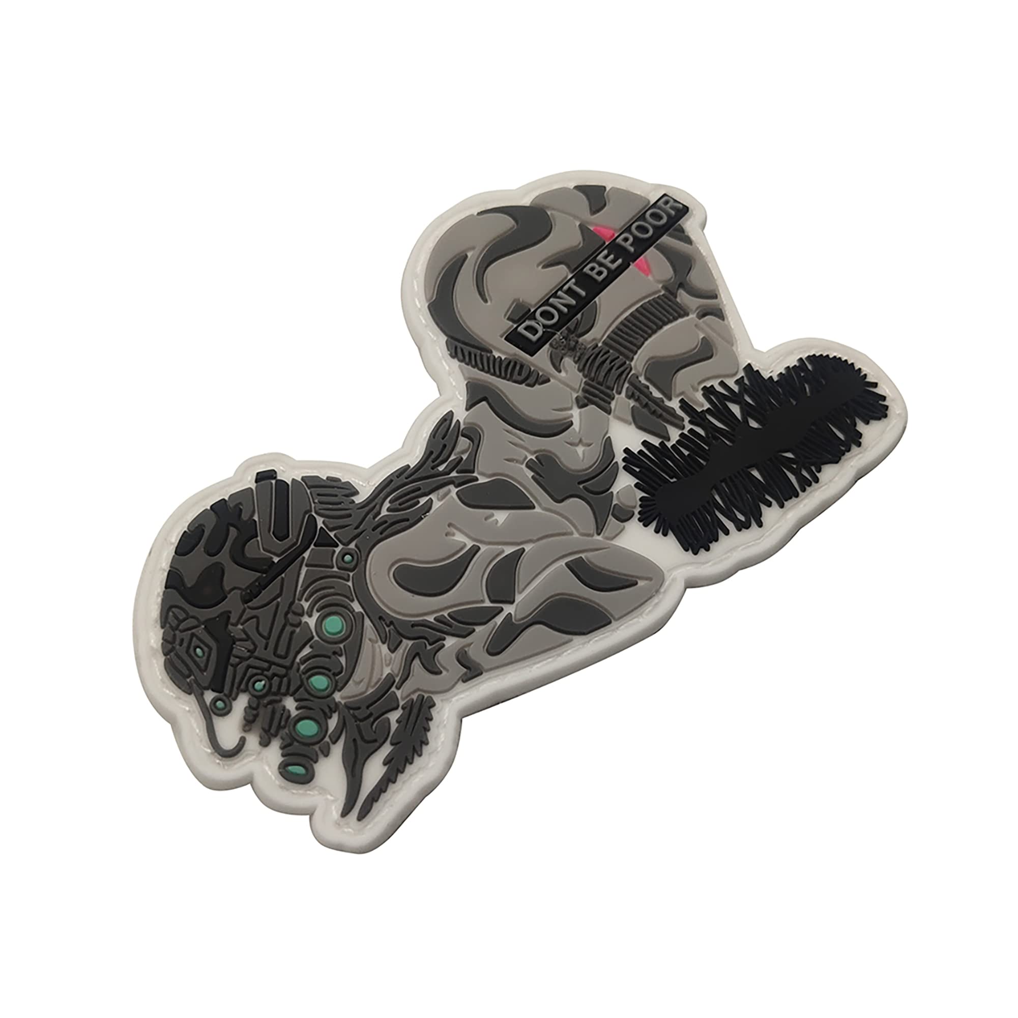 Sexy Female Soldier Bikini Don't Be Poor PVC Morale Patches Tactical Military Emblem Badges Sewing Appliques - Image 4